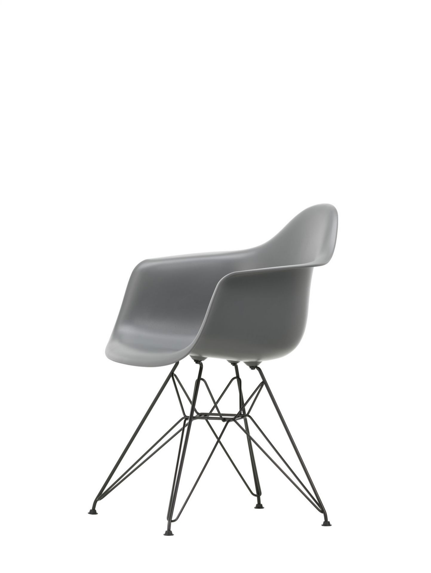 Vitra Eames Plastic Arm Chair DAR Chaise Vitra Chromé - Bleu mer