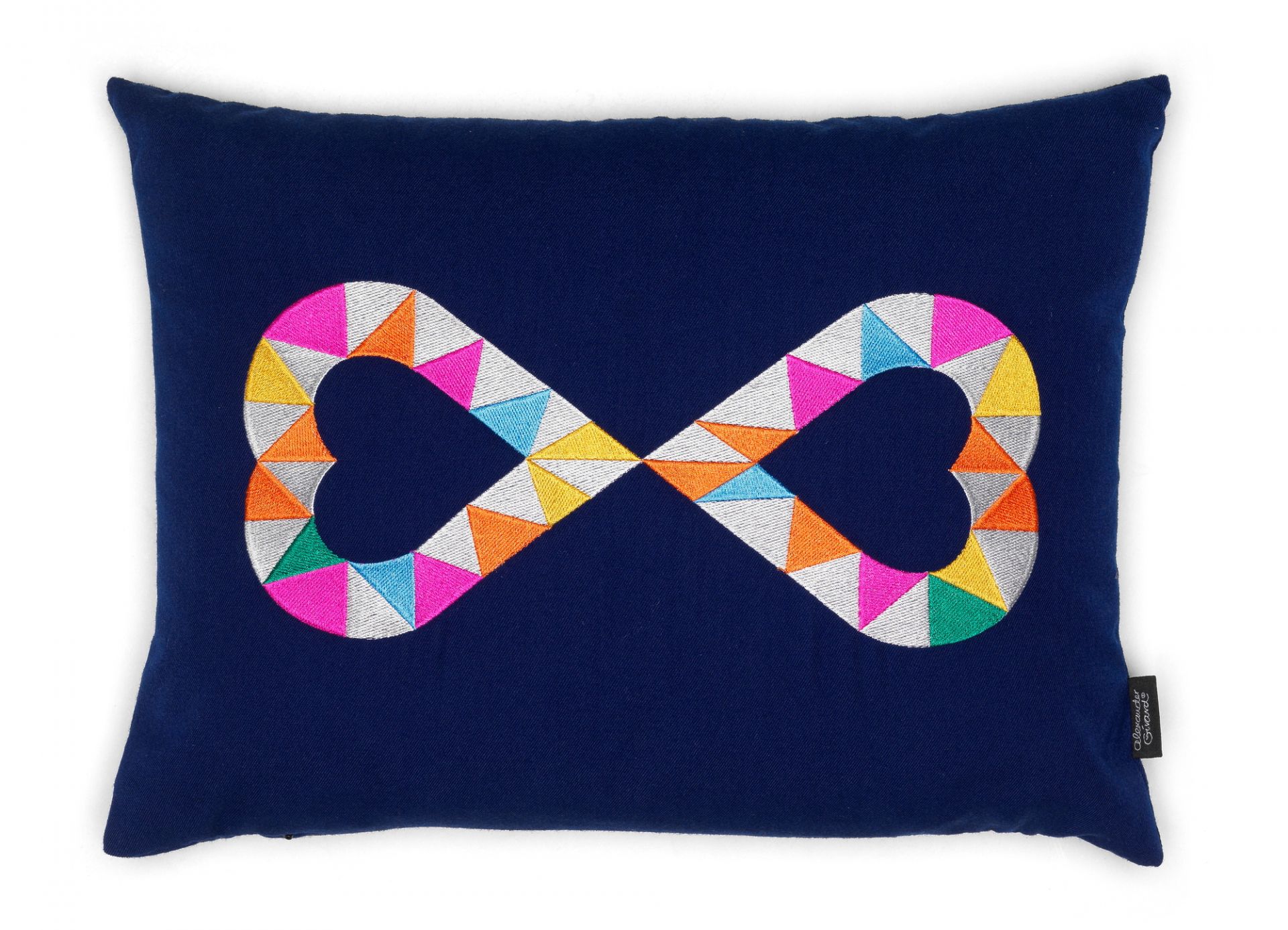 Embroidered Pillow Double Heart 2 Coussin Vitra