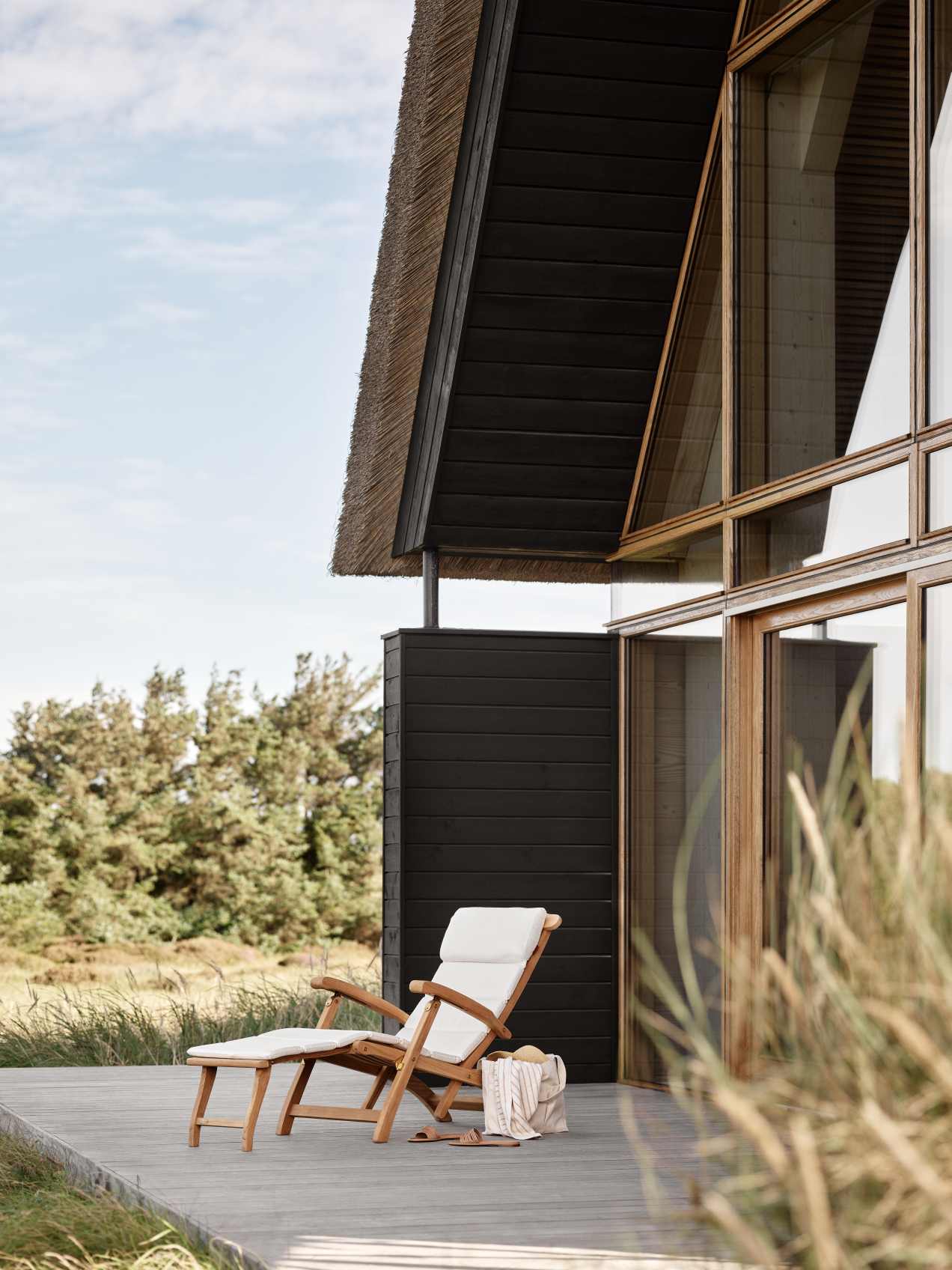 Coussin de chaise longue barrière pour Steamer Deck Chair Outdoor Skagerak by Fritz Hansen