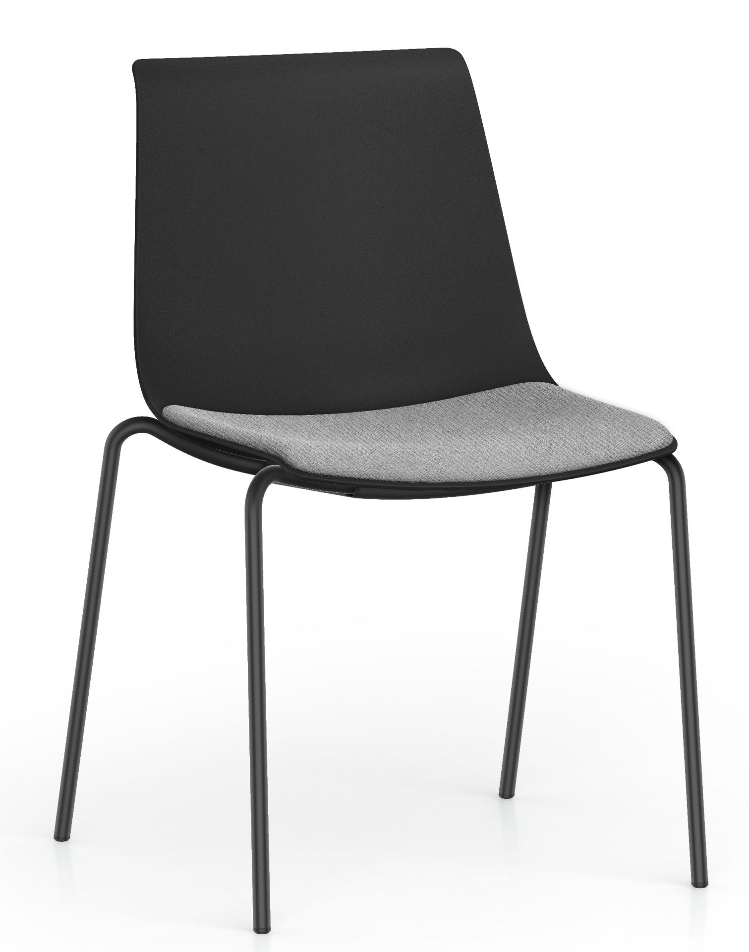  Shuffleis chaise visiteur 4 pieds avec assise rembourrée Interstuhl