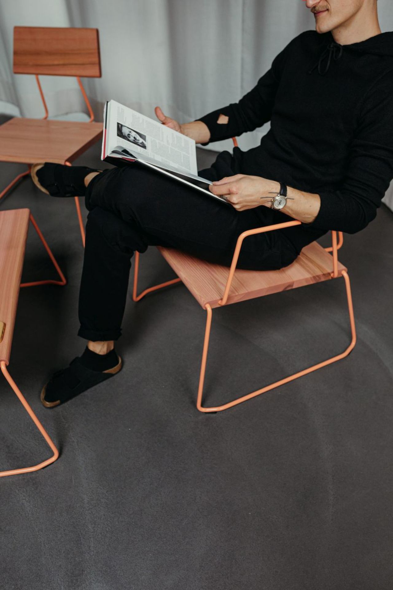 D:008 Loungechair avec Accoudoirs Fuchs & Habicht