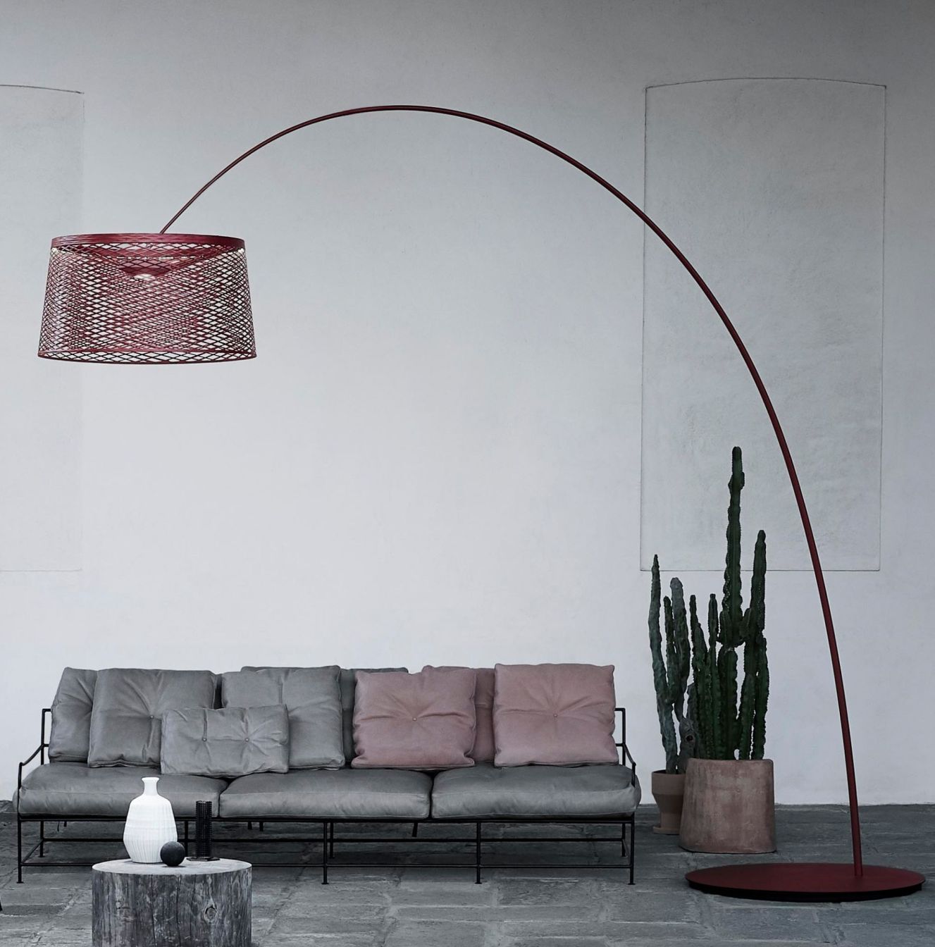 Twiggy Grid lampadaire CHEMINÉE ROUGE Foscarini OFFRE SPECIALE