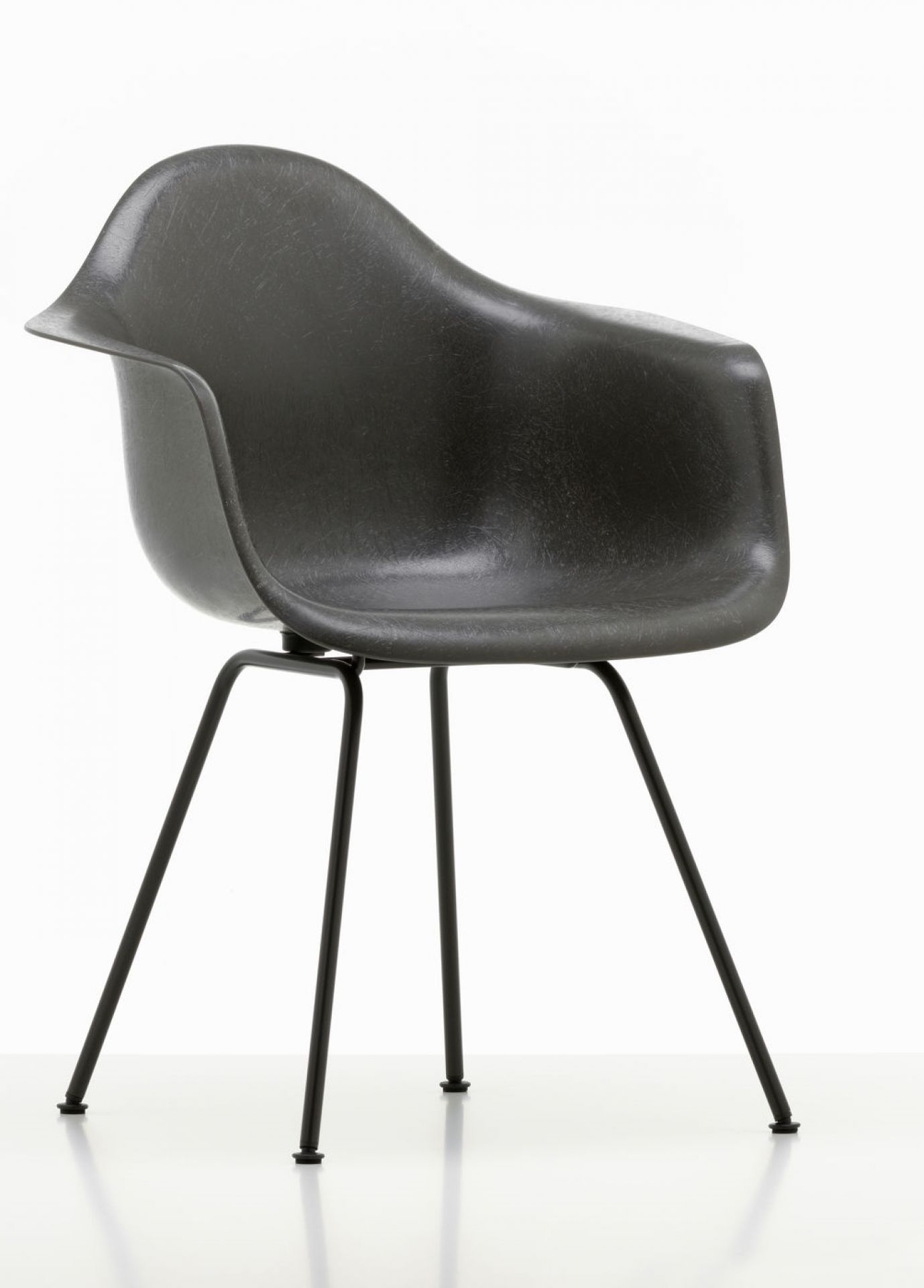 Eames Plastic Arm Chair DAX Chaise Vitra Noir - Deep black
