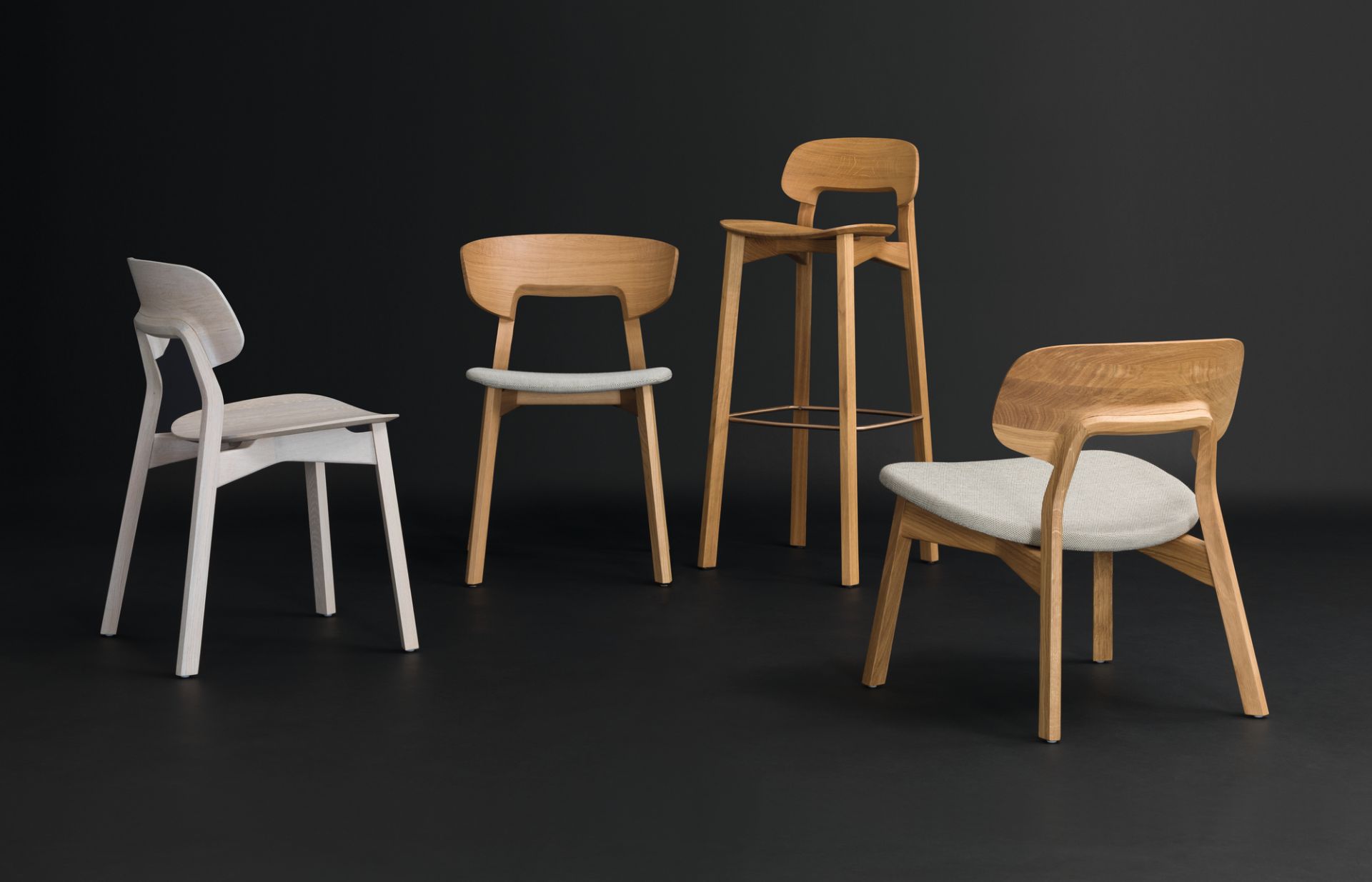 Nonoto Bar tabouret de bar hauteur du siège 80 chêne Zeitraum