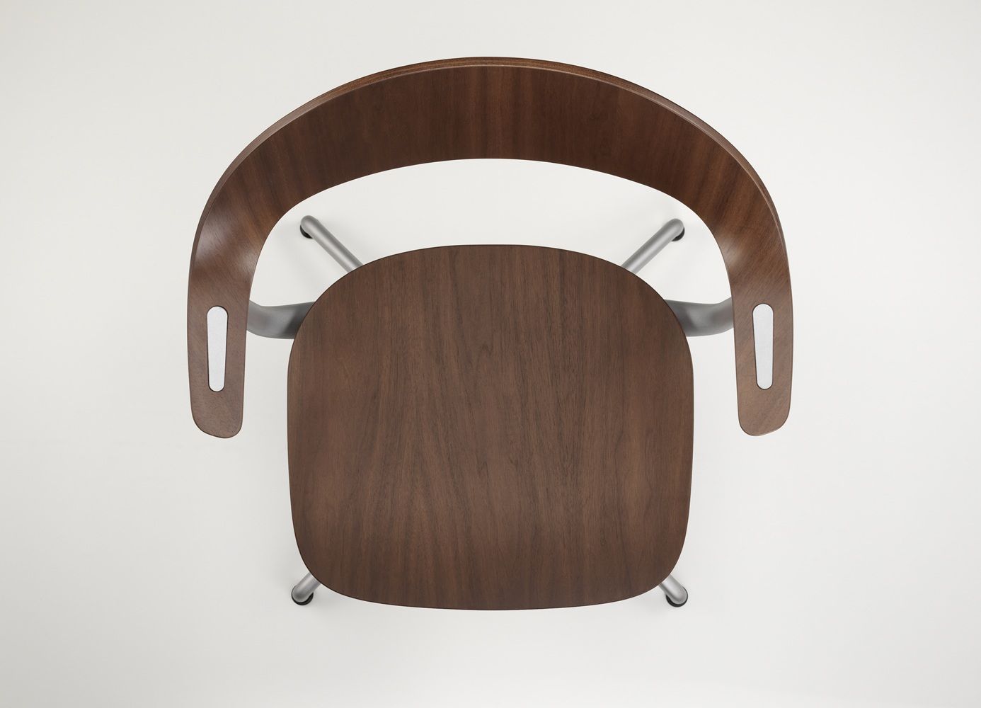Mynt High Chaise pivotante de bureau assise et dossier en contreplaqué Vitra