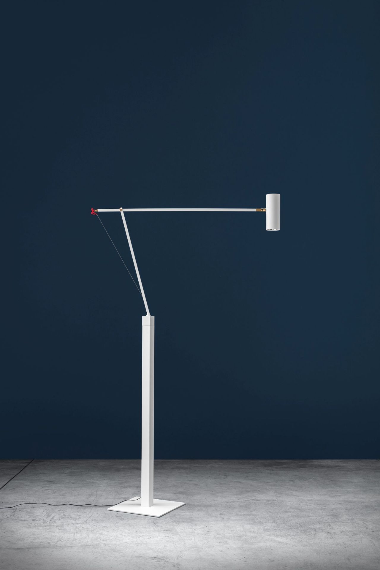 Ettorino F Lampadaire Blanc Catellani & Smith