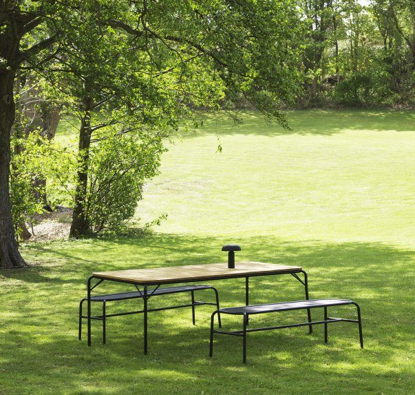 Vig Table 90 x 200 cm Table d'extérieur Normann Copenhagen  