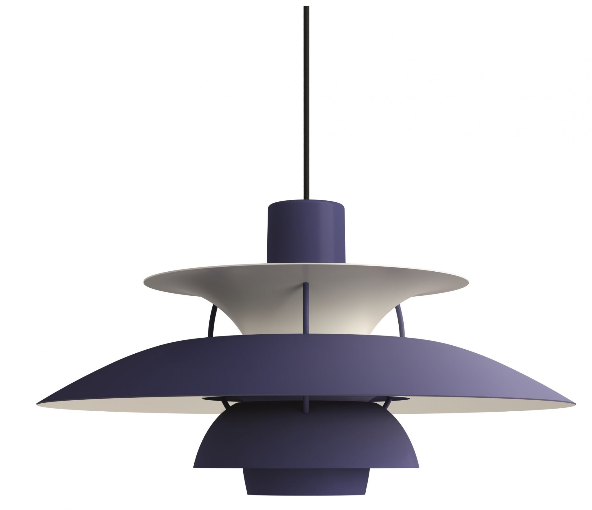 PH 5 Monochrome Lampe suspension Louis Poulsen Dusty Indigo