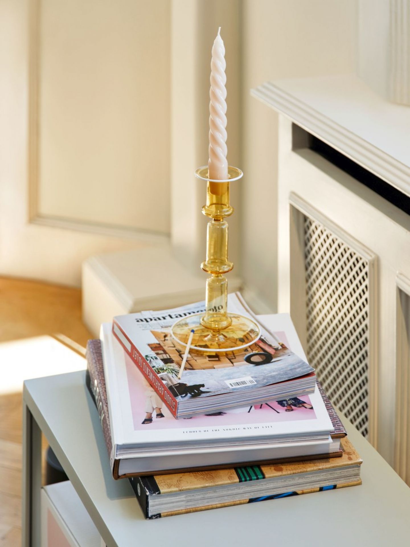 Flare Tall Bougeoir Jaune Hay OFFRE SPECIALE