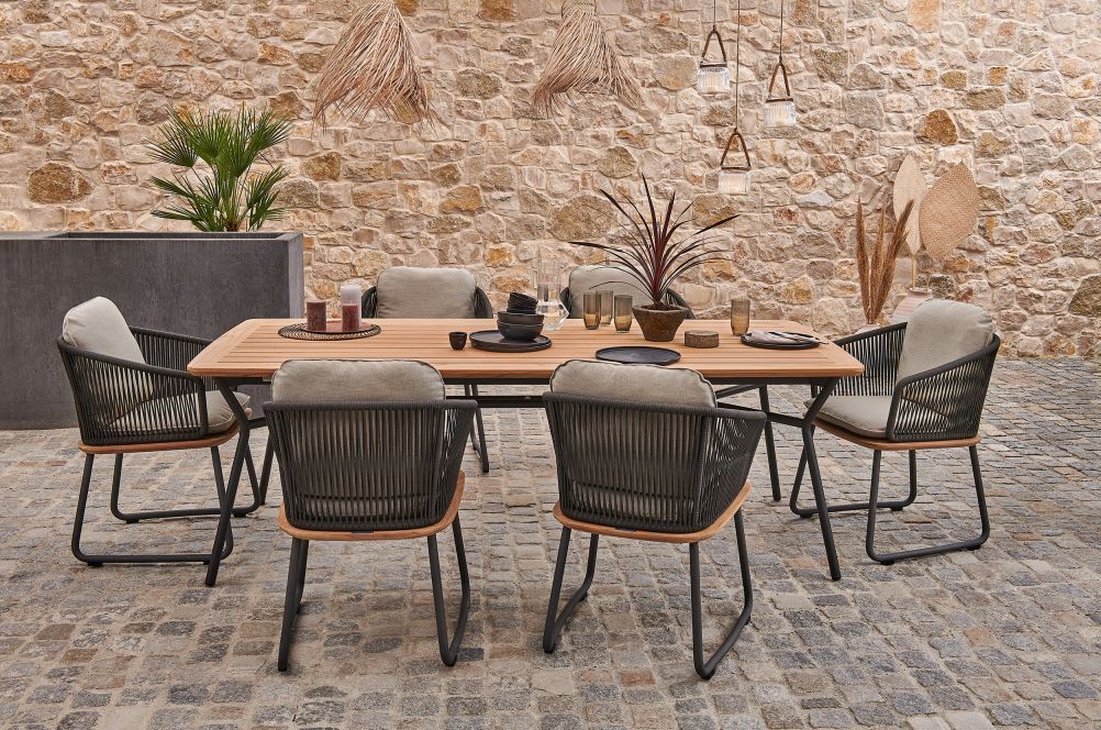 Denia Outdoor Table à manger en teck Weishäupl