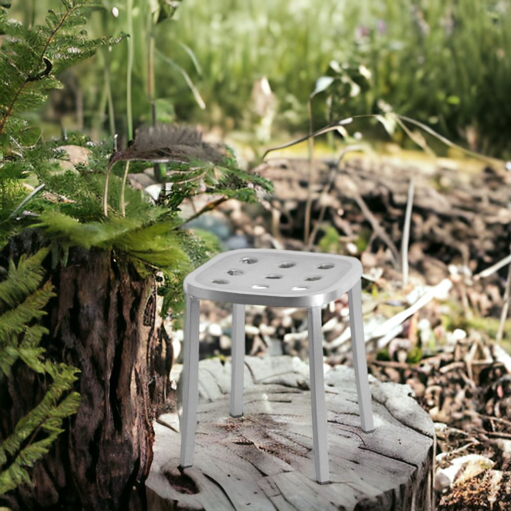 1 Inch All Aluminium Small Stool Emeco