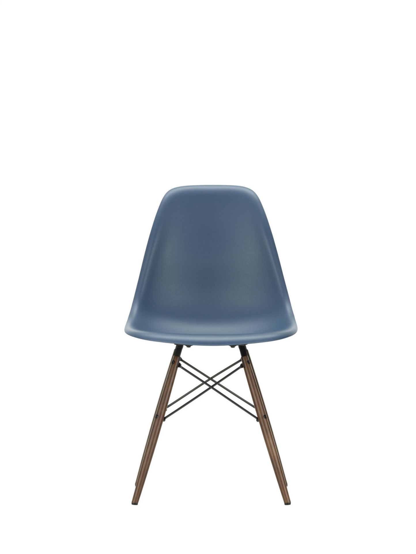 Eames Plastic Side Chair DSW Chaise Vitra Frêne couleur miel - rouille rouge