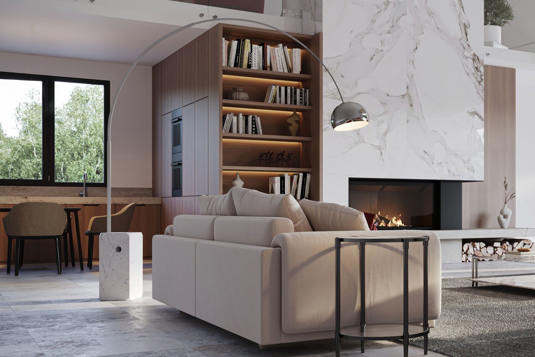 Arco Lampadaire Flos