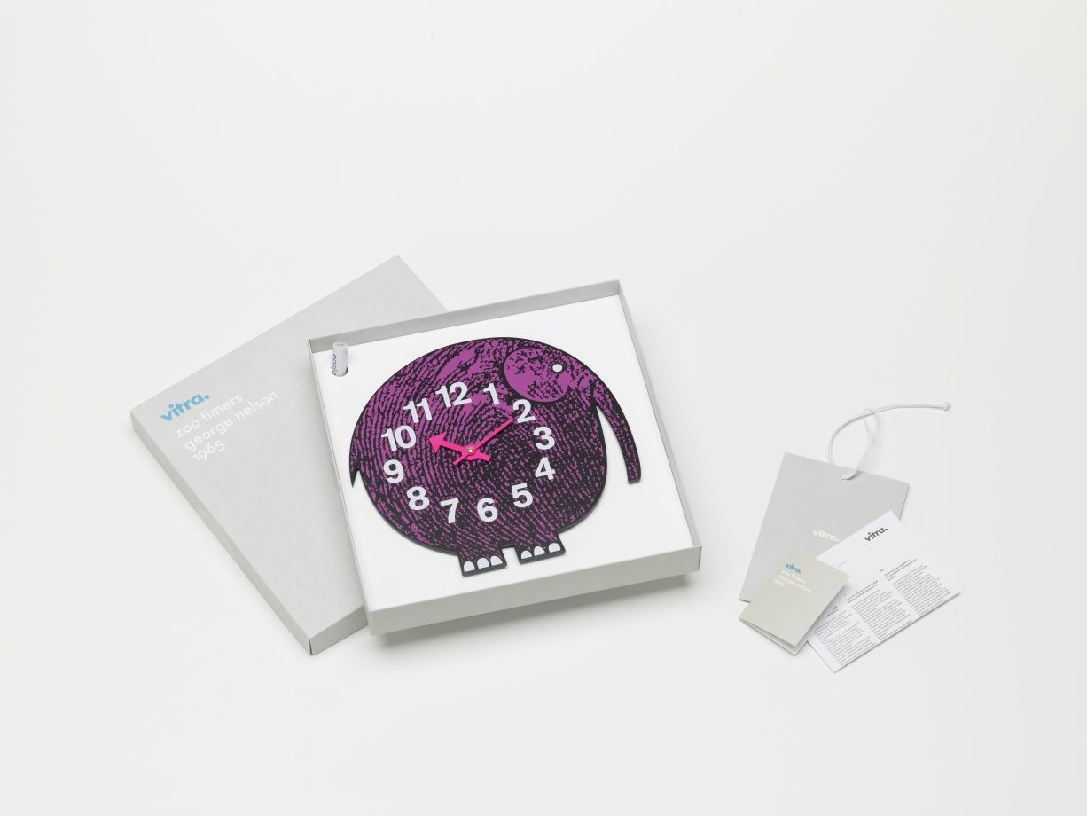 Elihu the Elephant Zoo Timers Horloge Murale Vitra