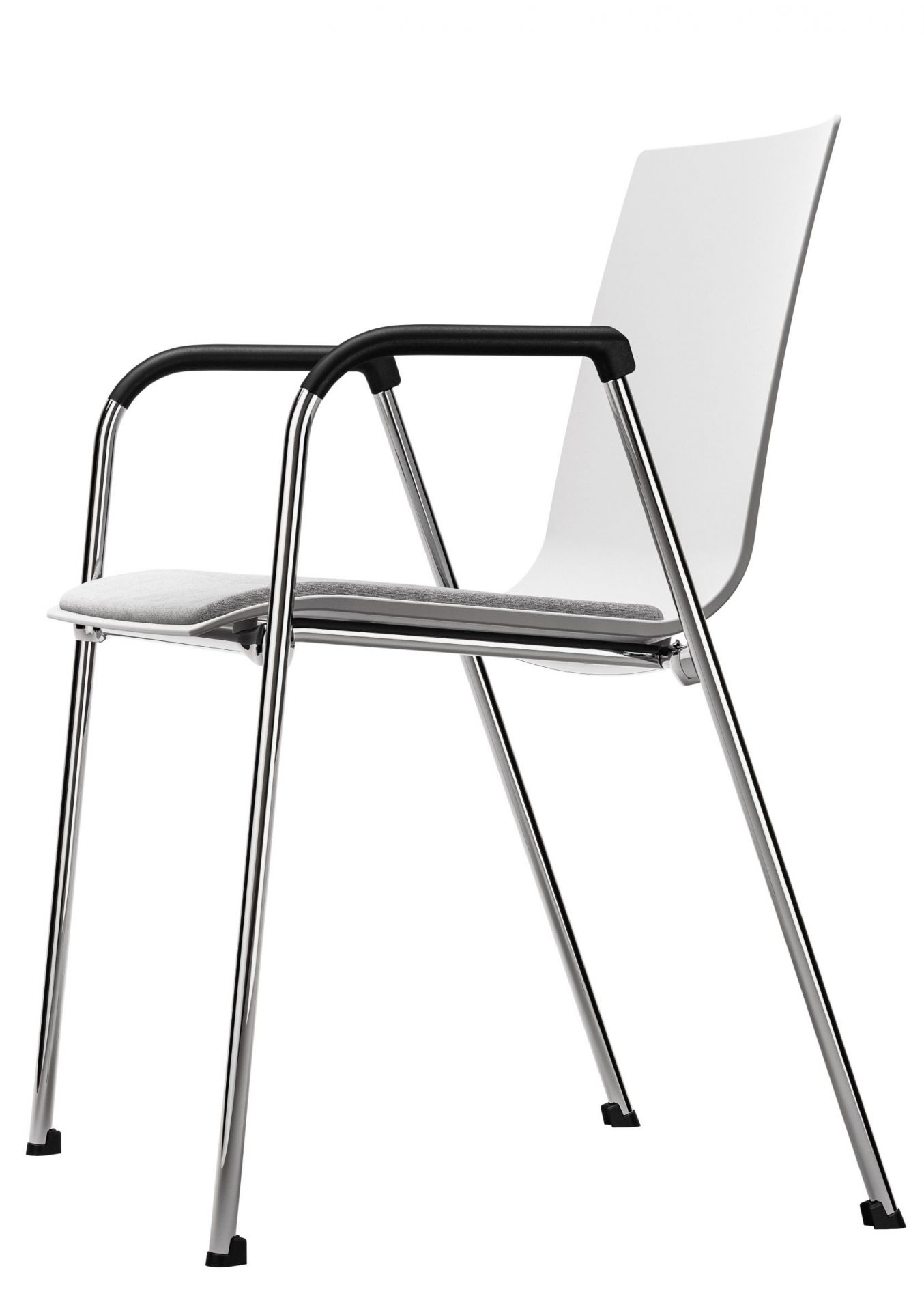 S 260 SPF chaise avec accoudoirs et rembourrage miroir Thonet 