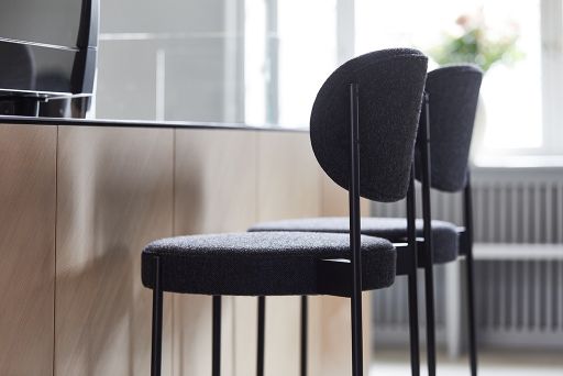 Series 430 Bar Stool Tabouret de bar 75 cm NOIR / REMIX 123 Verpan OFFRE SPECIALE