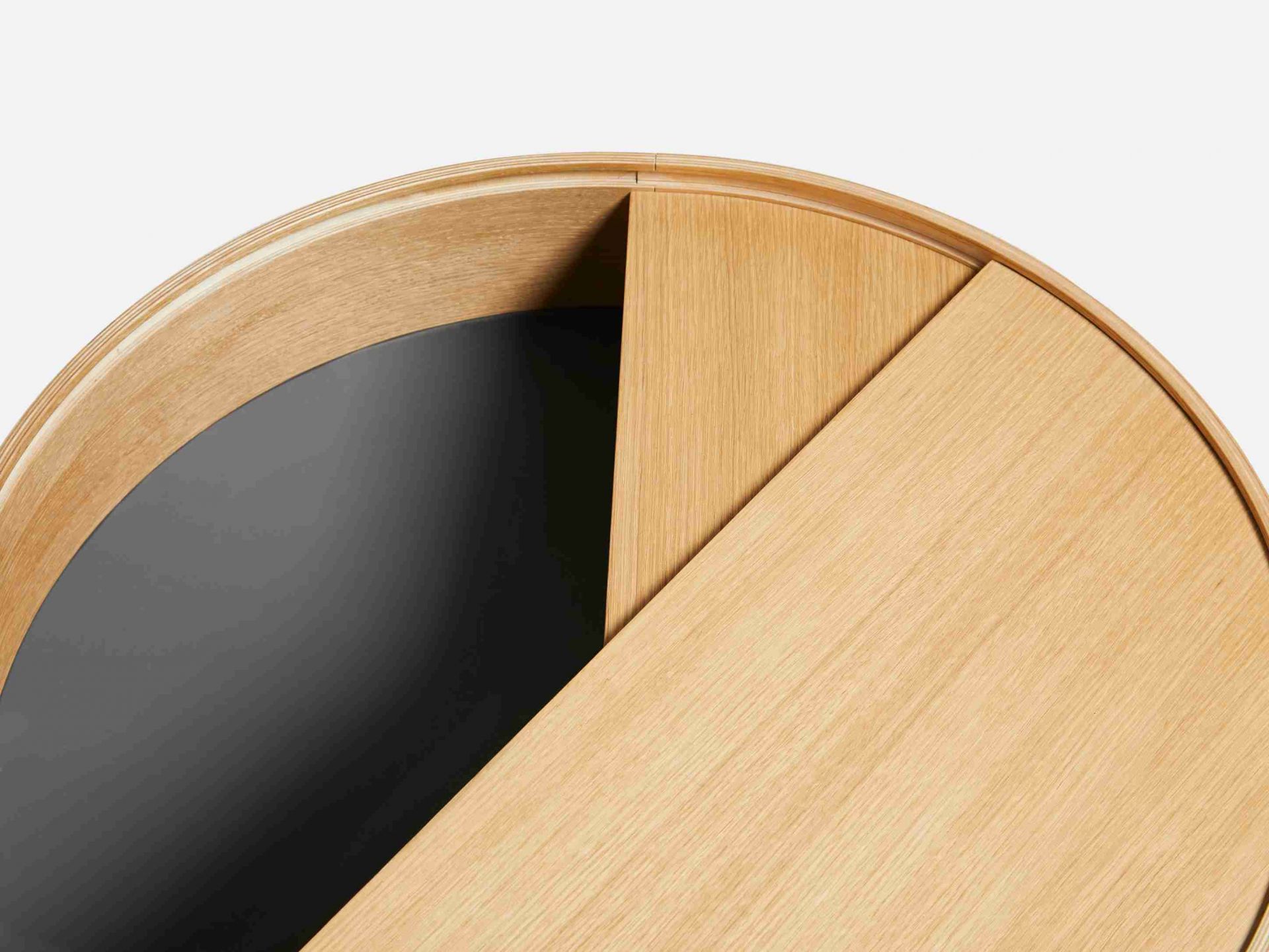 Arc Table d'appoint Chêne huilé Ø 42 cm Woud