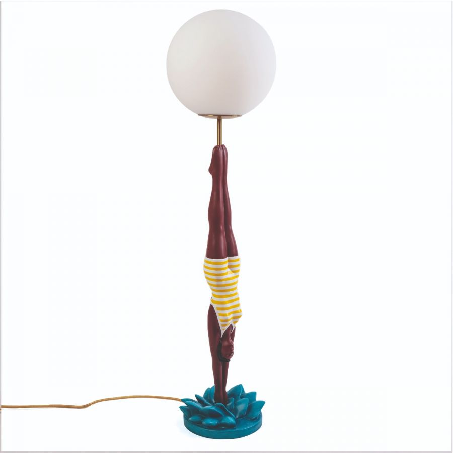 Diver lampe de table jaune Seletti
