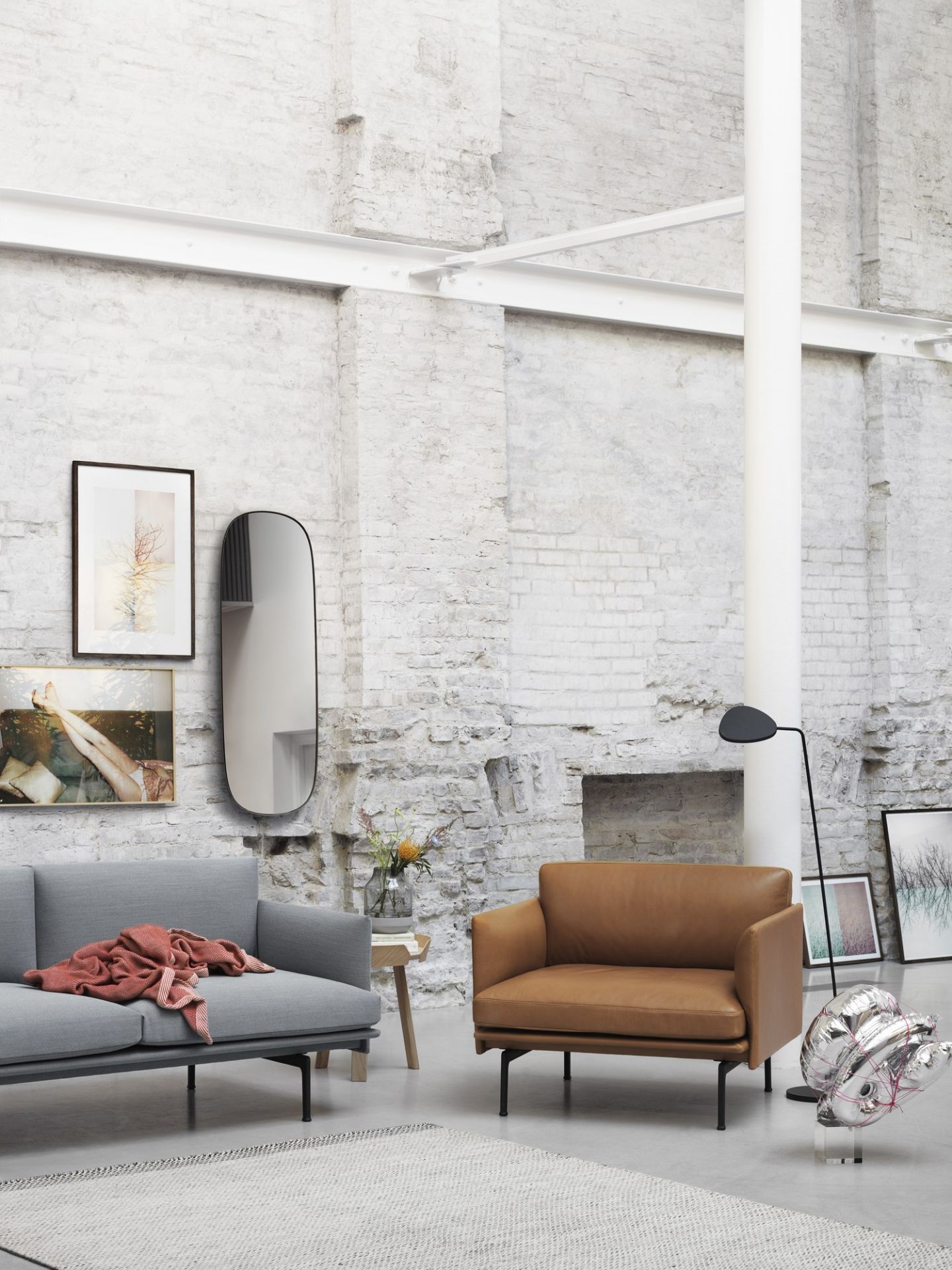 Outline sofa 2 places Muuto
