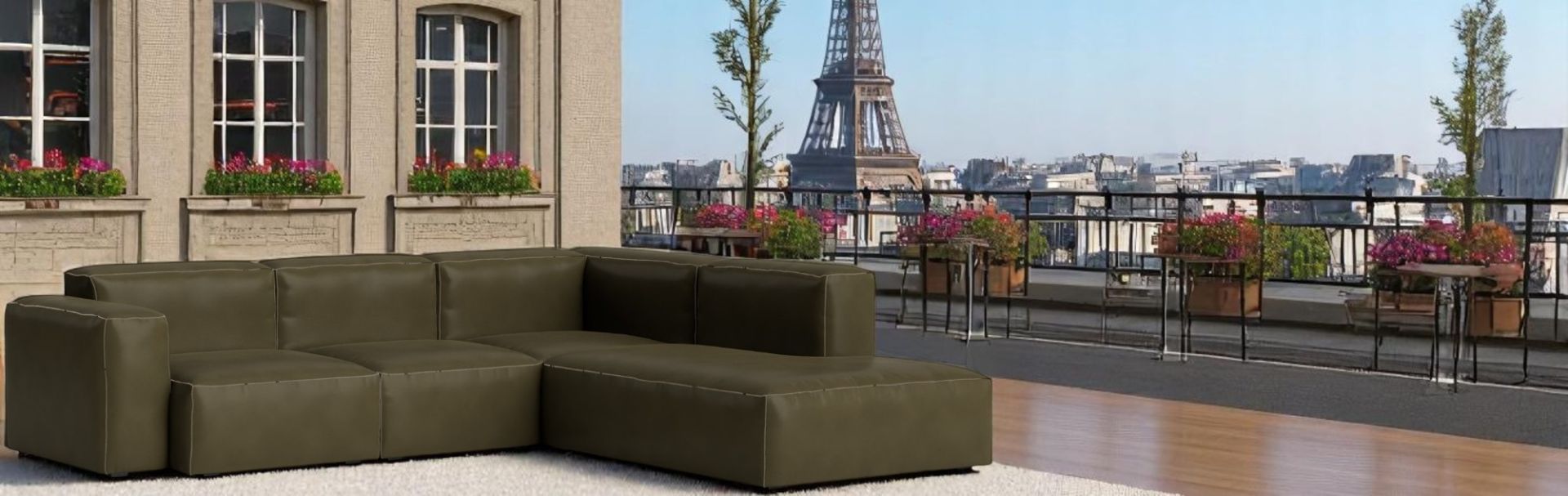 Mags Soft Sofa Corner Combination 2 low Accoudoir droit Hay