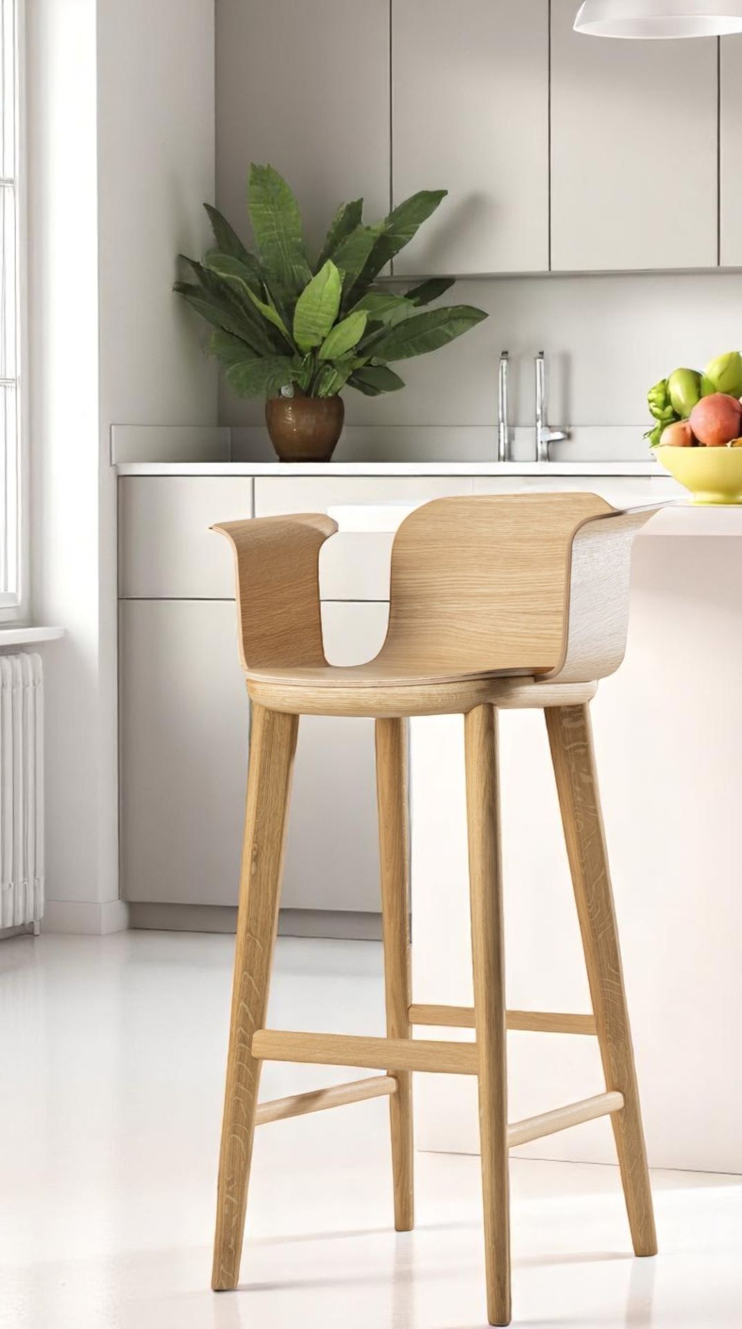 Aeon Comfort Barstool Tabouret de bar avec accoudoirs Zeitraum