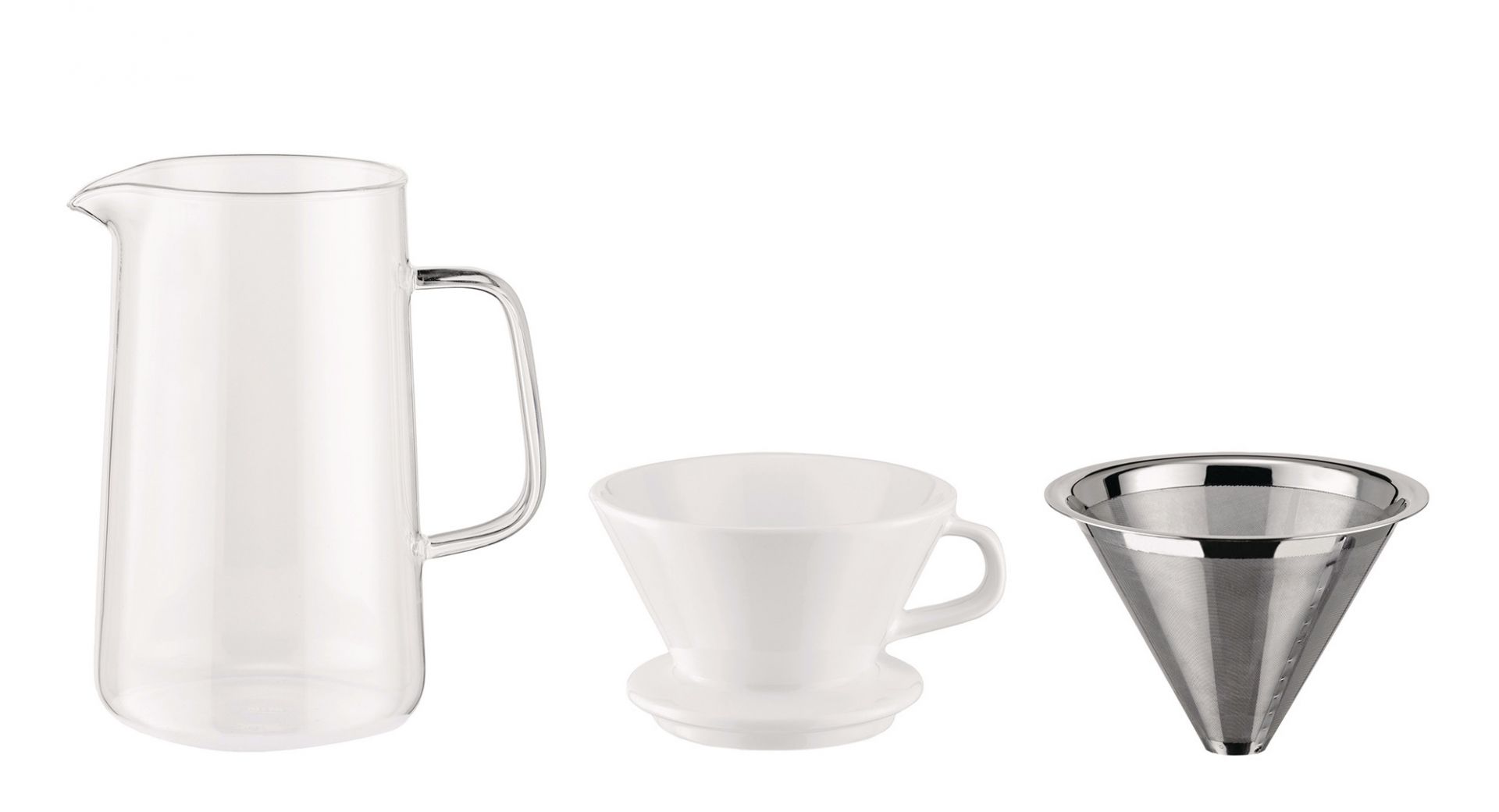 Set Slow Coffee avec filtre et théière Alessi 