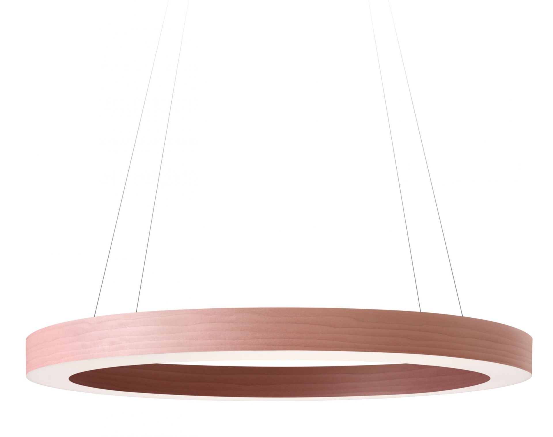 Oh!-Line Pendelleuchte in Blassrosa: Runde Designerlampe von LZF Lamps für moderne Innenräume.