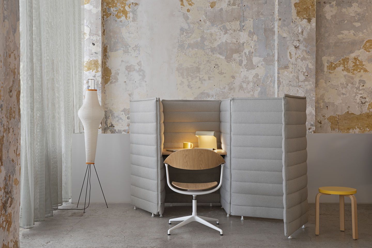 Mynt dossier et assise Plywood chaise de bureau Vitra