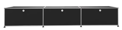USM Haller Lowboard 3 Volets Noir graphite - FAST DELIVERY