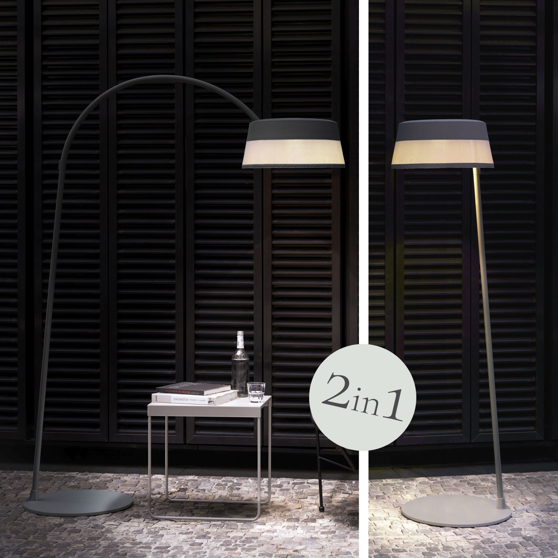 ISA-BELLE Lampadaire solaire & lampe à arc - 2 en 1 Moree