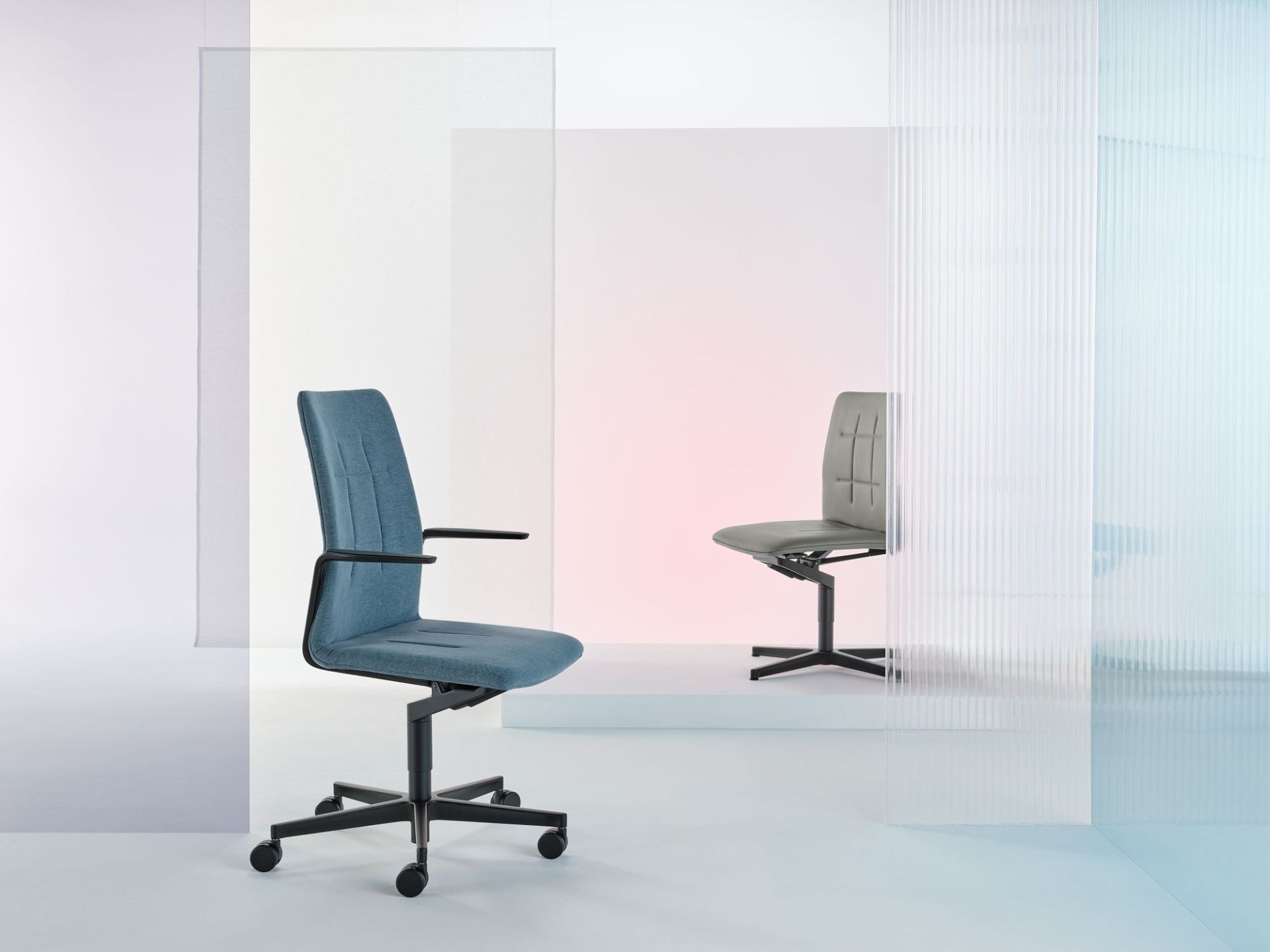 Leadchair Evo chaise pivotante / chaise de bureau avec pied en étoile à cinq branches Walter Knoll