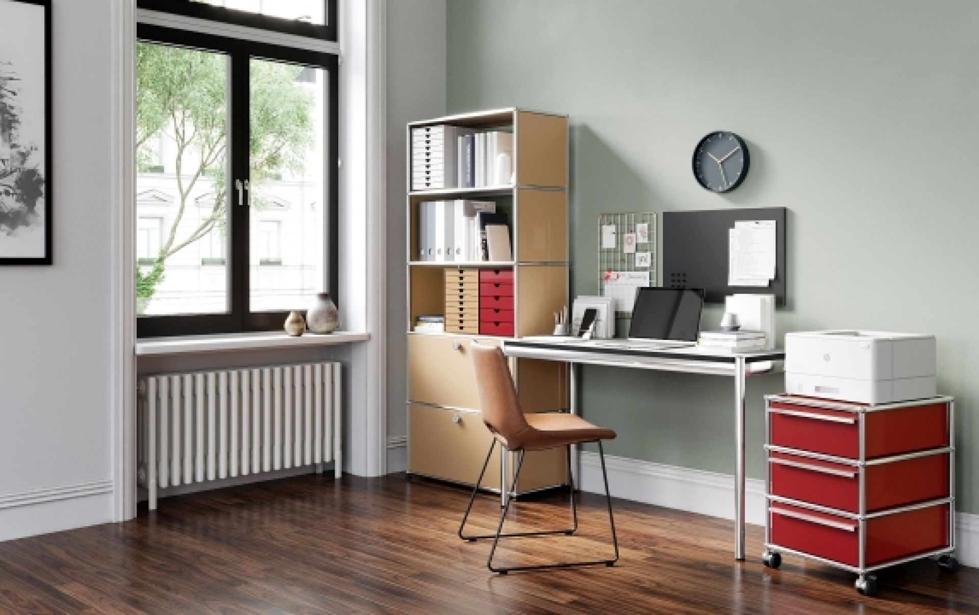Housse en cuir pour USM Sideboard coin 35x25 cm Leather on Top
