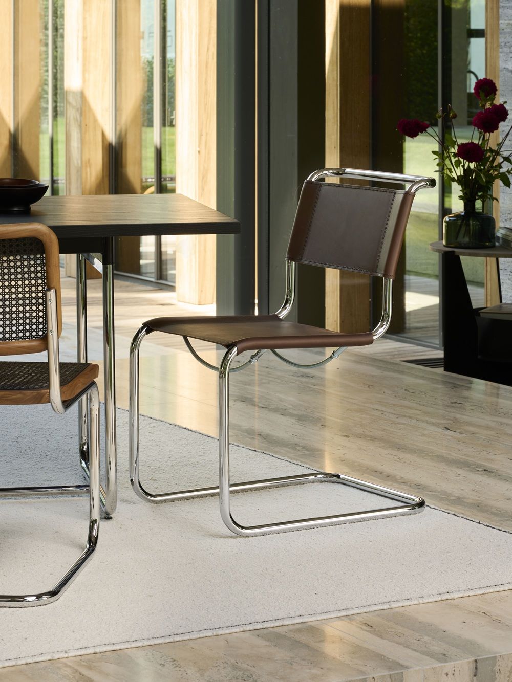 JS. Thonet by Jil Sander S 32 V / S32V Chaise cantilever Thonet