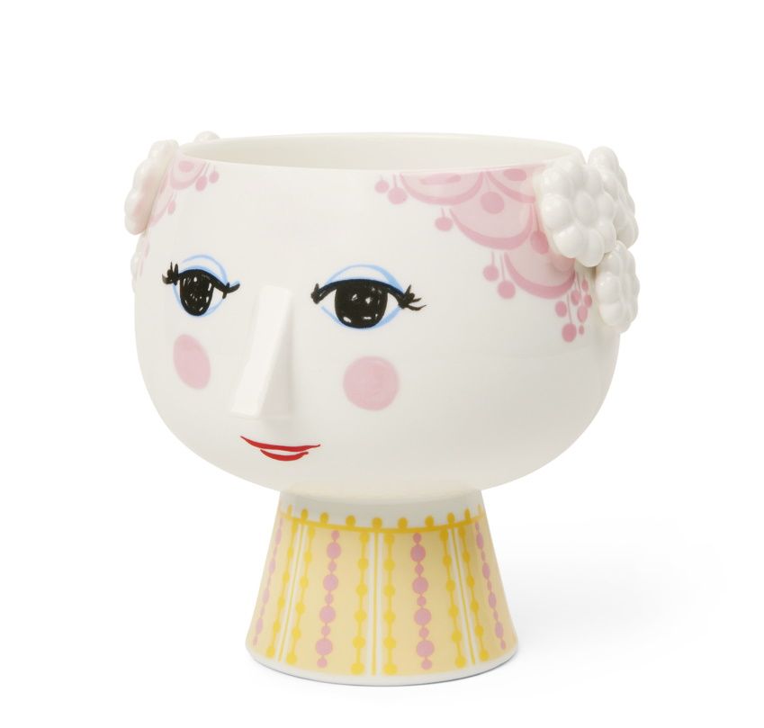 Eva Pot de fleurs sur socle Ø15,cm pink Bjørn Wiinblad