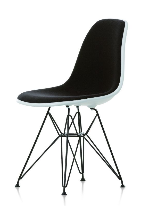 Eames Plastic Side Chair DSR Chaise Entièrement Rembourrée Vitra