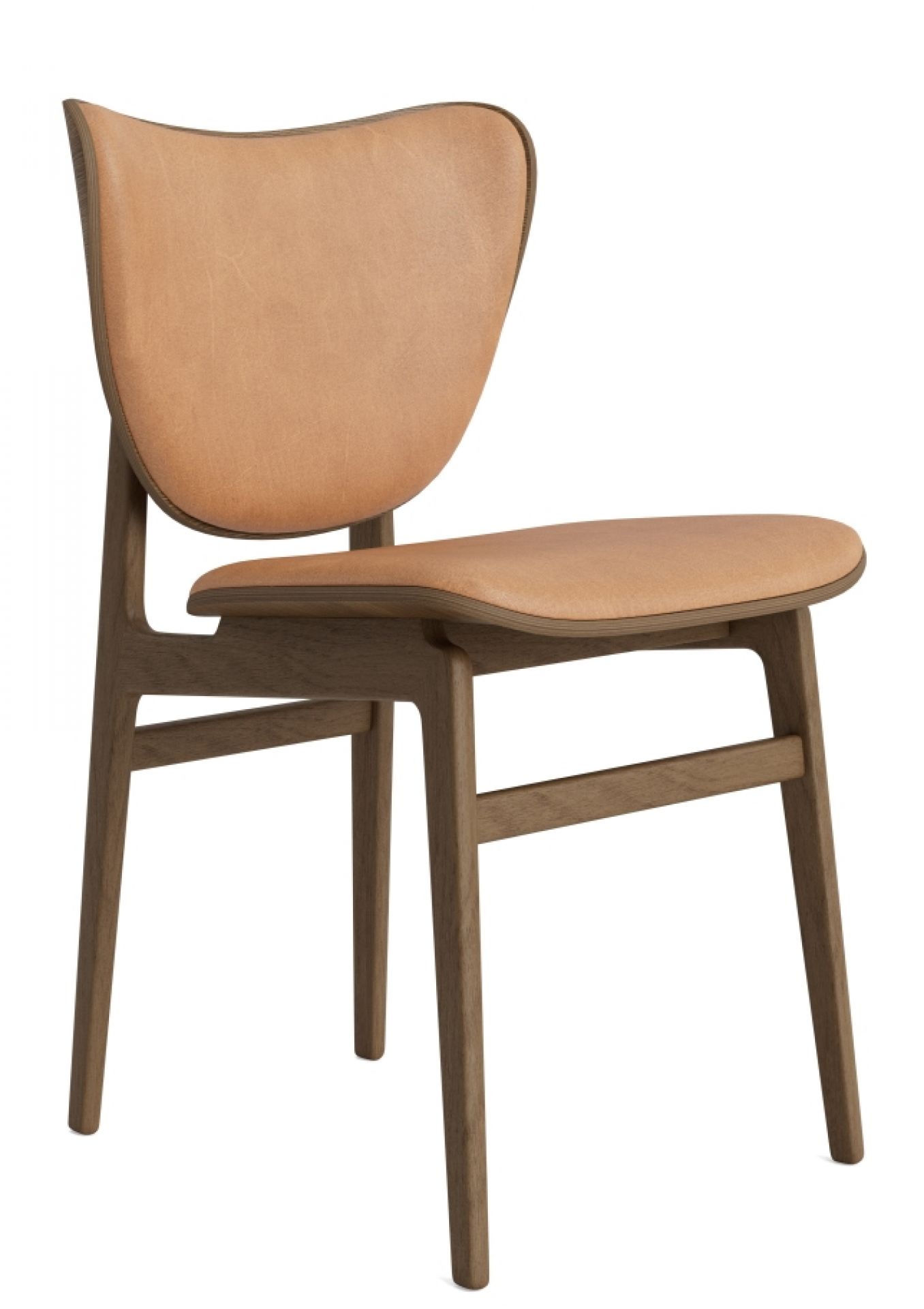 Elephant Dining Chair Chaise Cuir couverture Norr Chêne fumé Dunes Cuir Camel