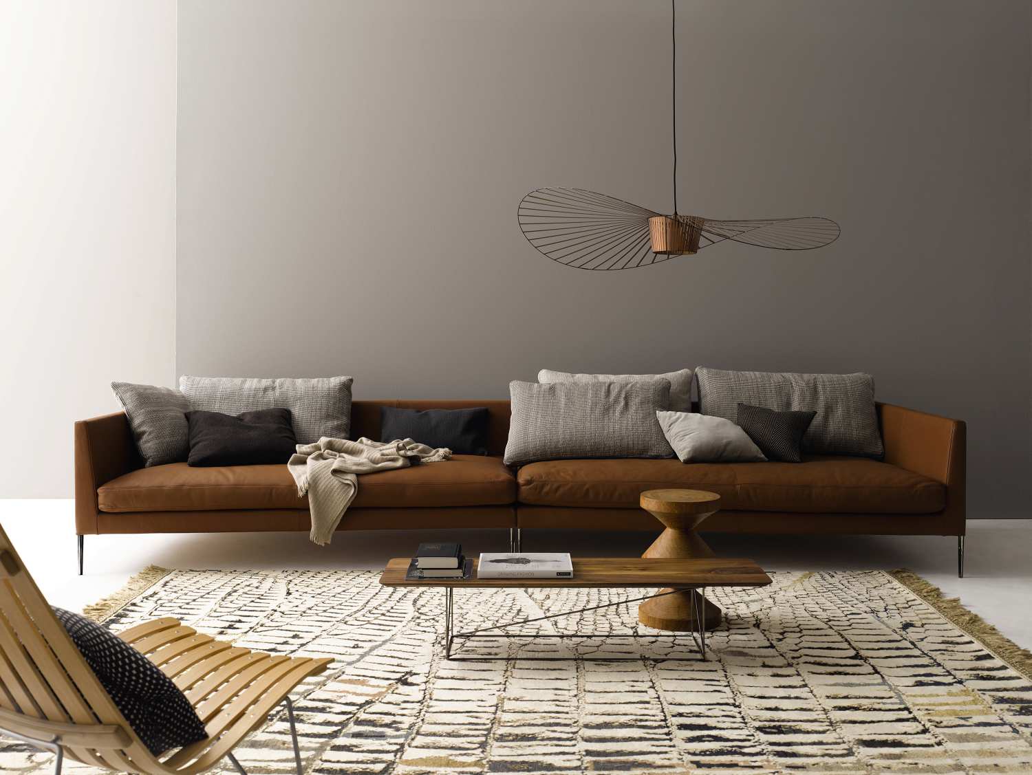 Pilotis Canapé sans coussin de dossier Cor
