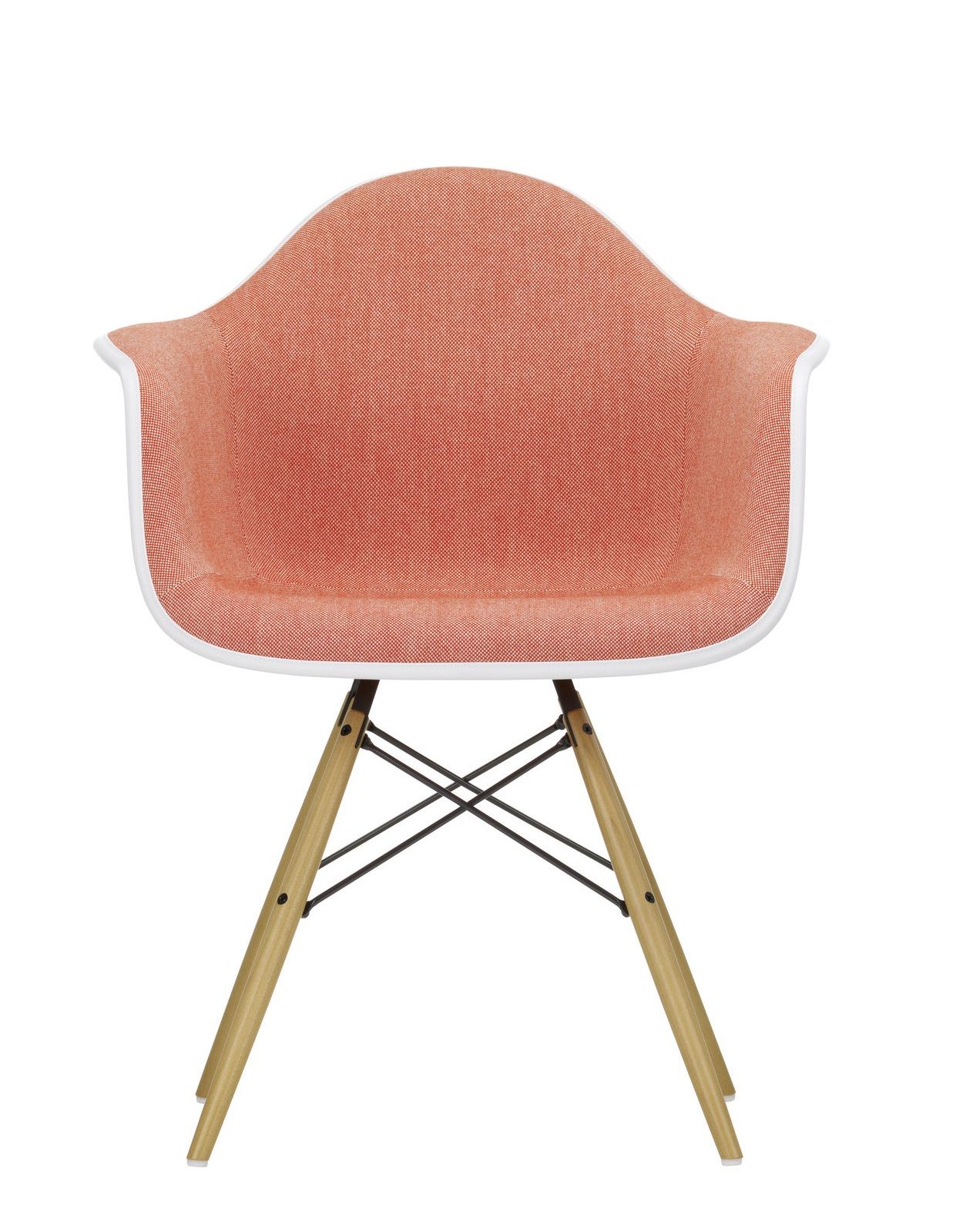 Eames Plastic Arm Chair DAW Chaise entièrement rembourrée Vitra
