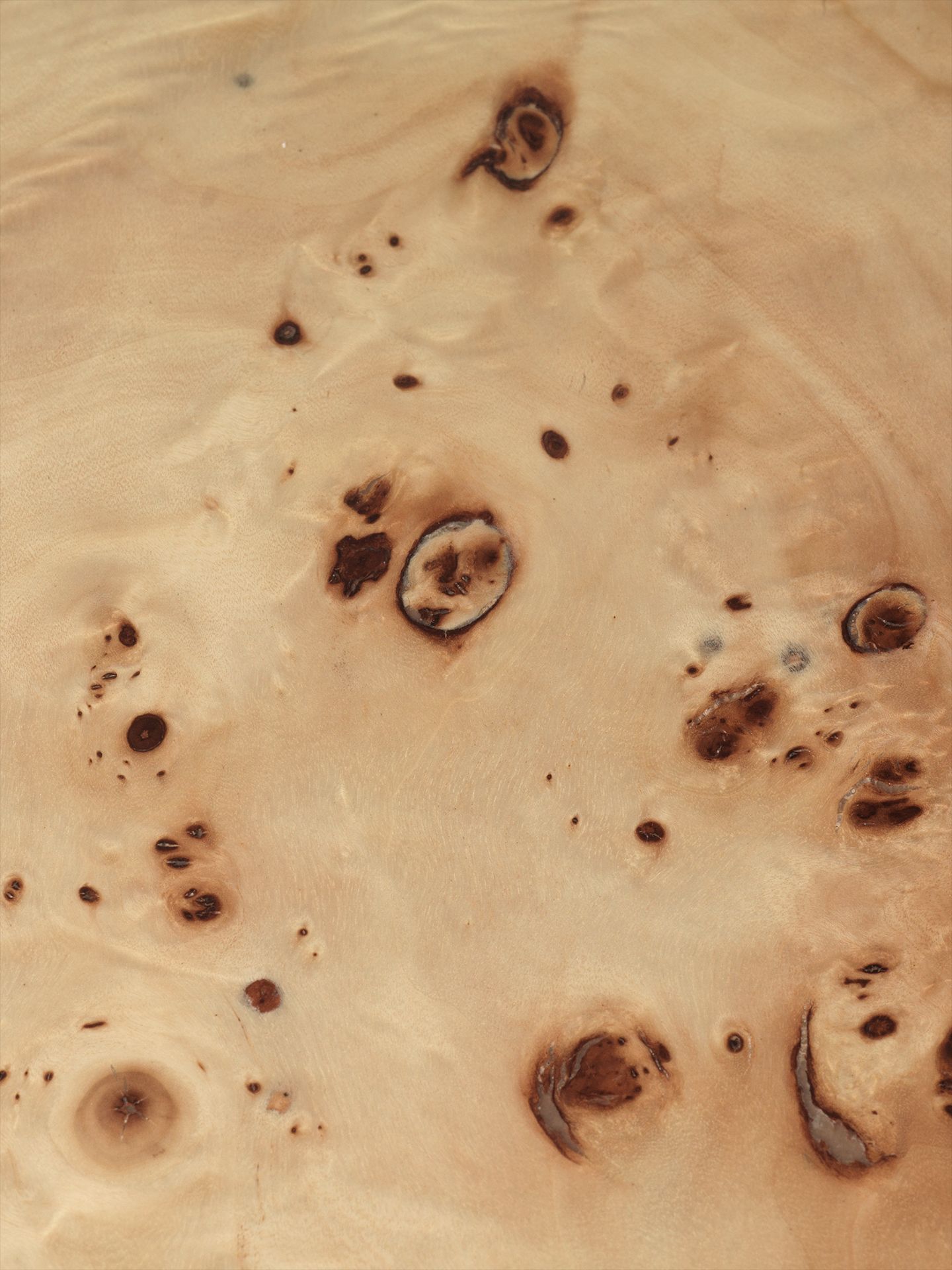 Post Coffee Table Poplar Burl Veneer Table basse Ferm Living 