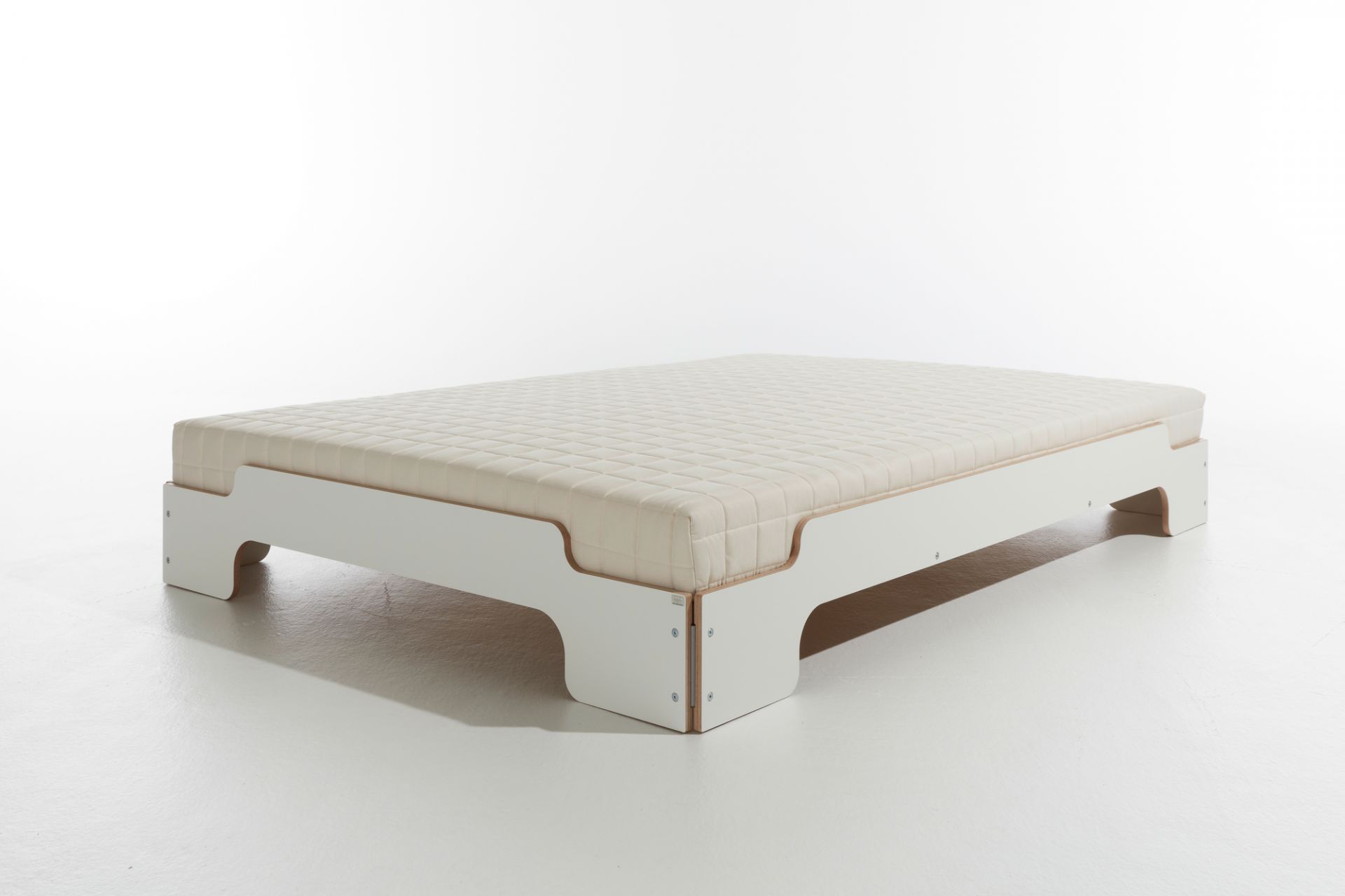 Lit empilable CPL blanc Confort hauteur Müller Möbelwerkstätten 950M2