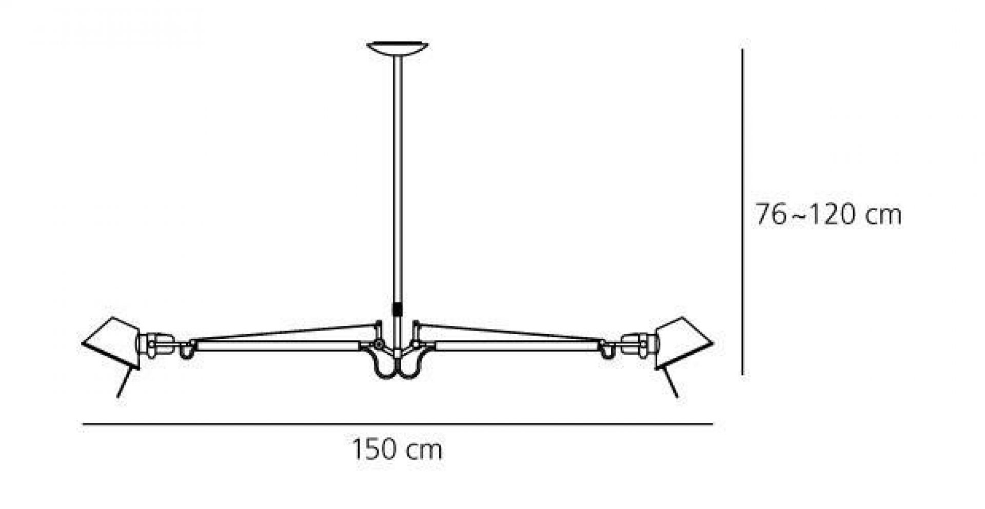Tolomeo Sospensione 2 Bracci Pendent Artemide
