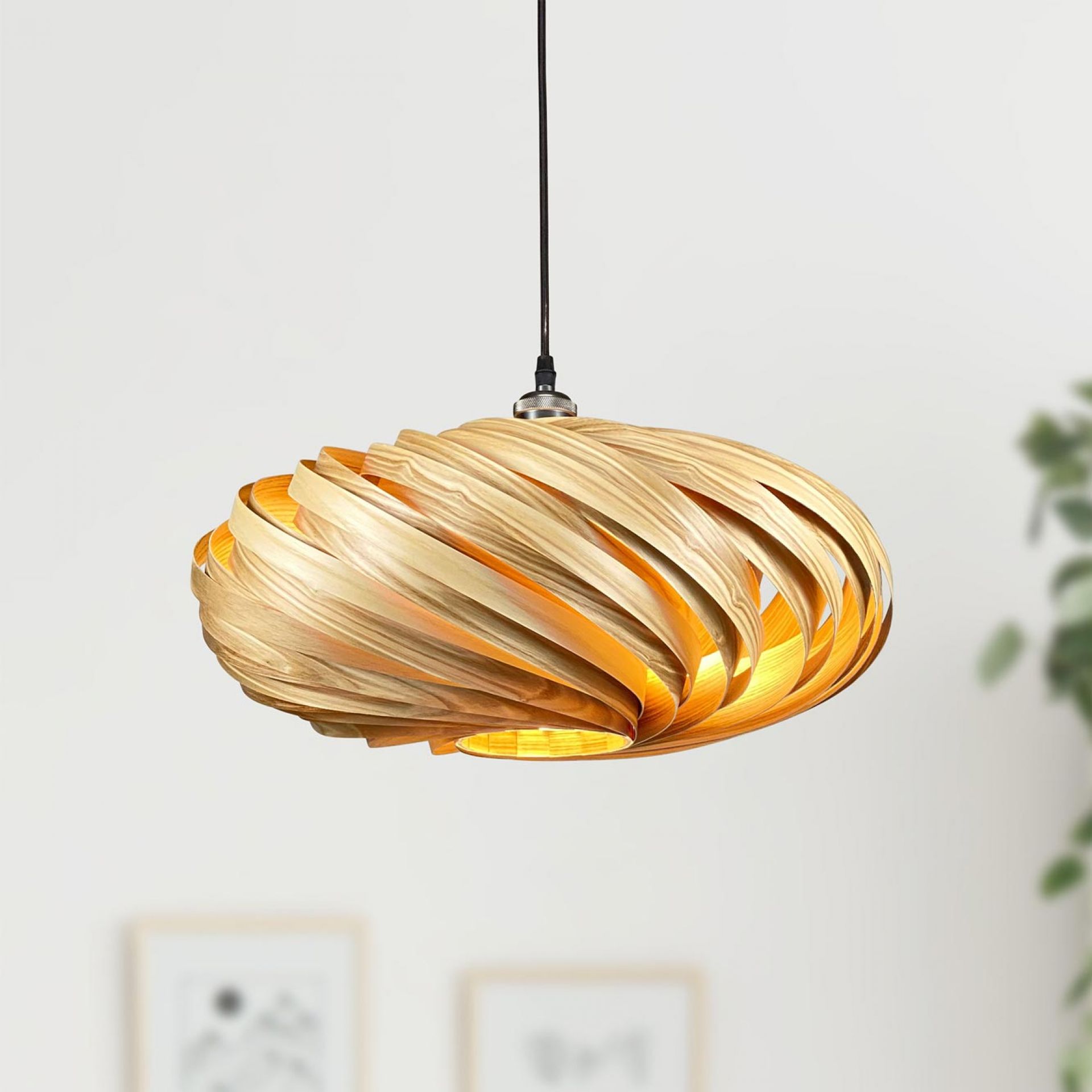 Veneria Lampe à suspendre Ø50 cm Frêne Gofurnit