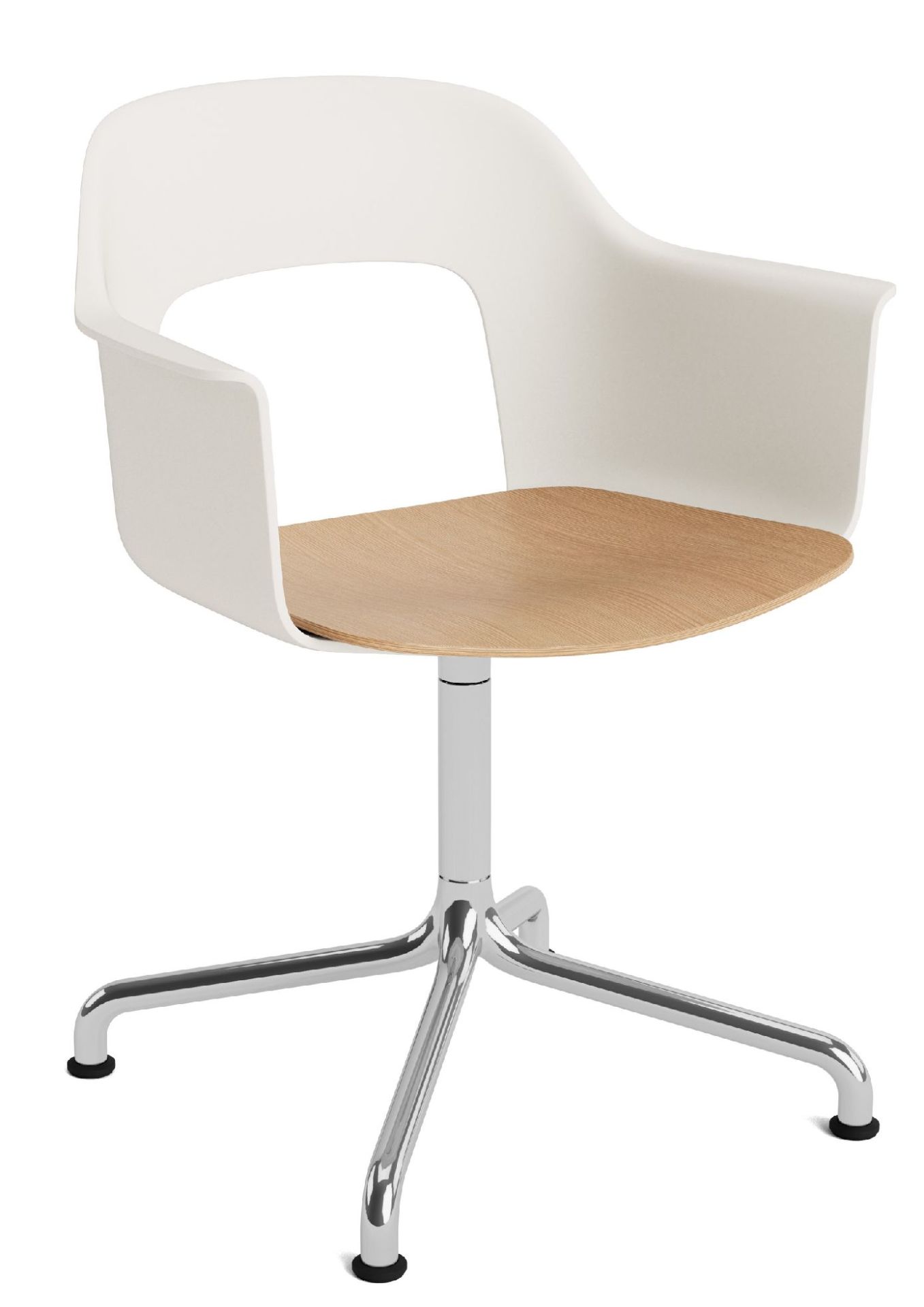 Layout Armchair 252 Fauteuil 4 pieds en étoile Pied pivotant avec base incurvée Hay  