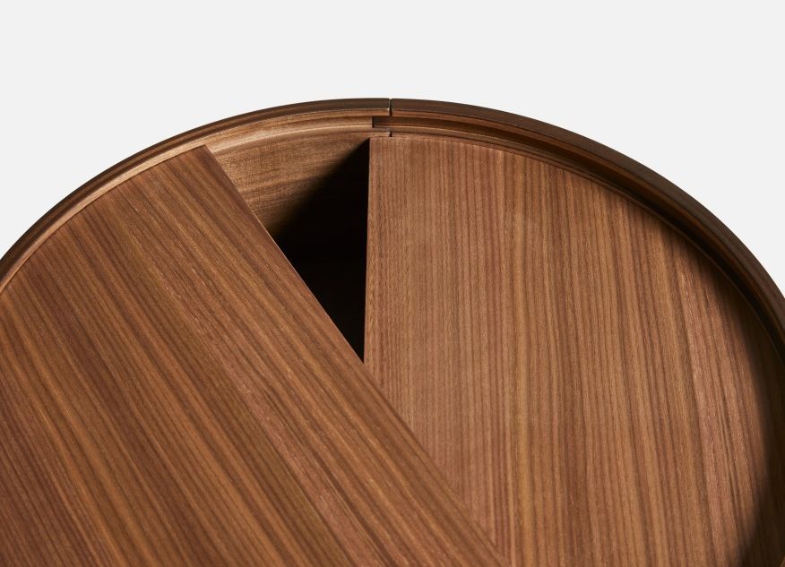 Arc Table d'appoint Noyer Ø 42 cm Woud