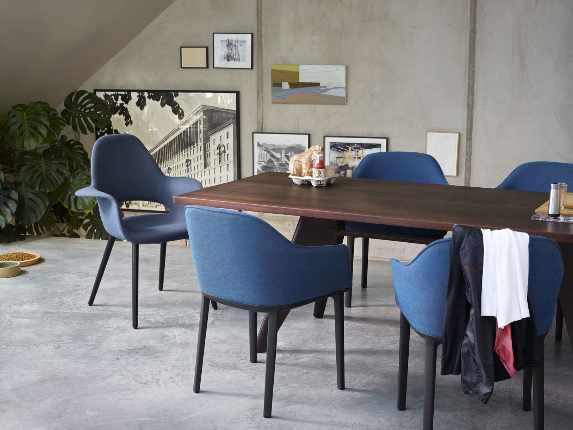 Softshell Chair pied à quatre pattes Chaise Vitra