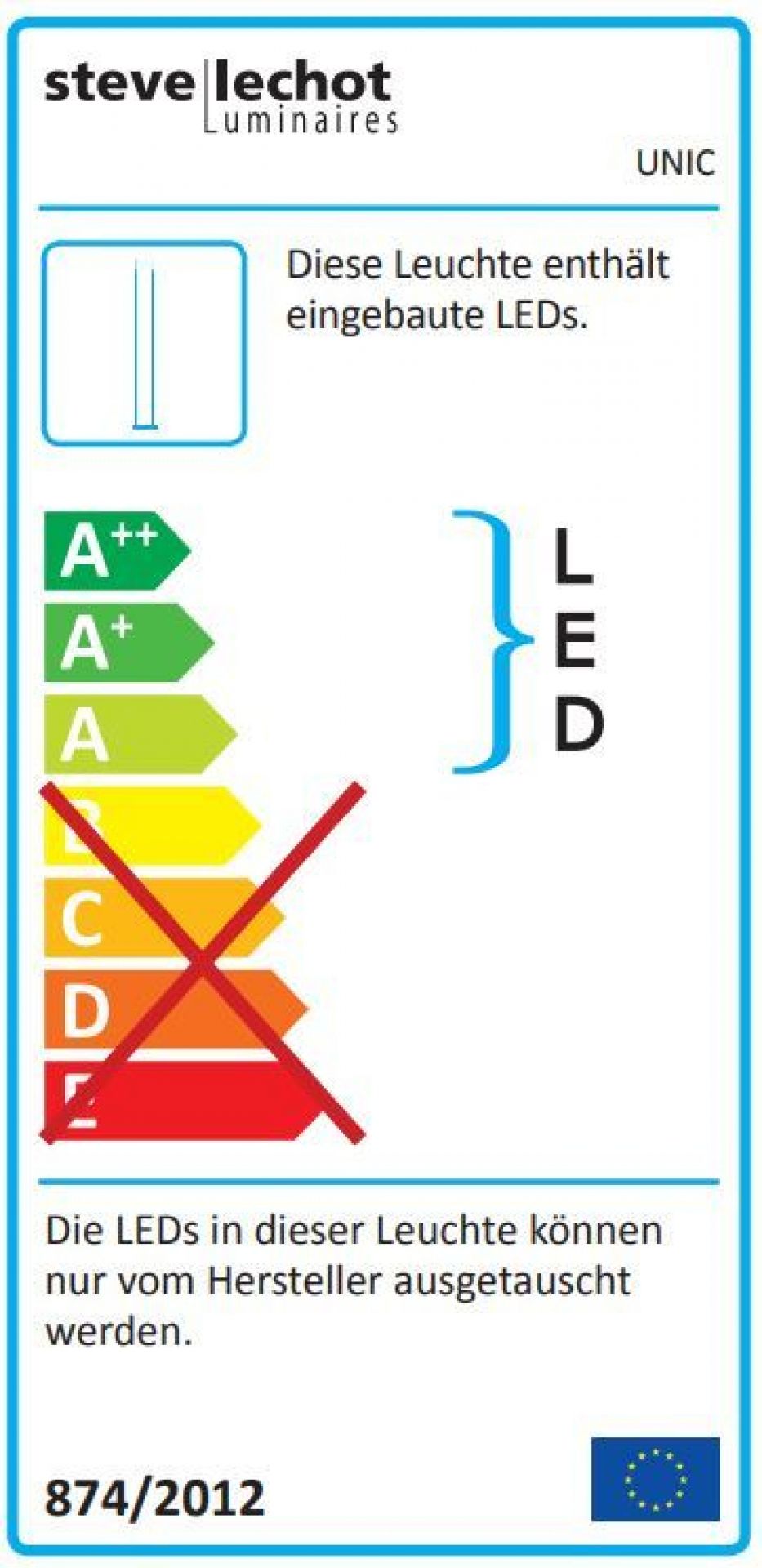 Unic LED Lampadaire Steve Léchot Luminaires Blanc