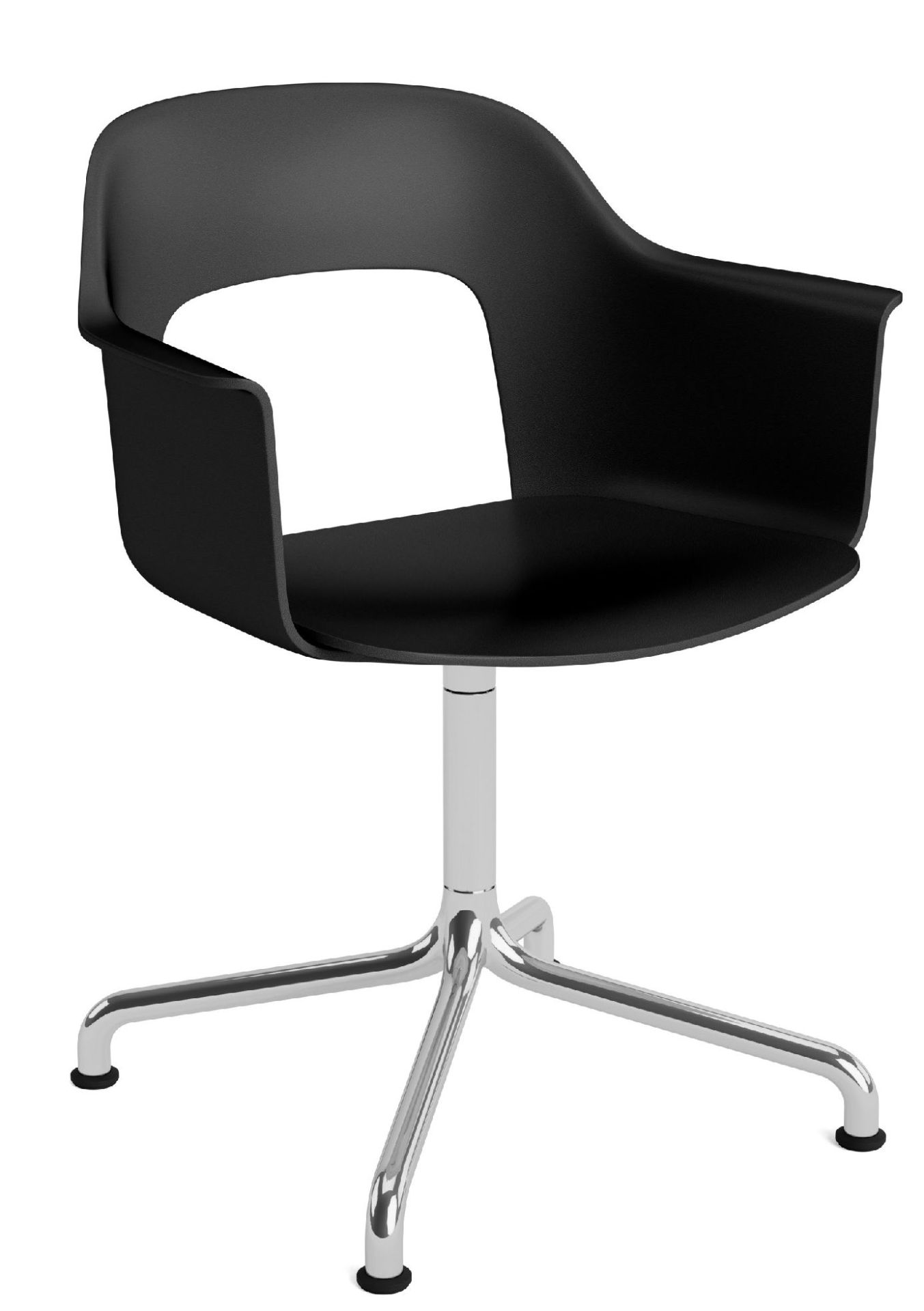 Layout Armchair 251 Fauteuil 4 pieds en étoile Pied pivotant avec base incurvée Hay  