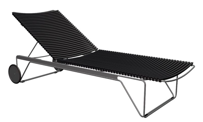Click Chaise Longue ajustable Bain de soleil extérieur HOUE