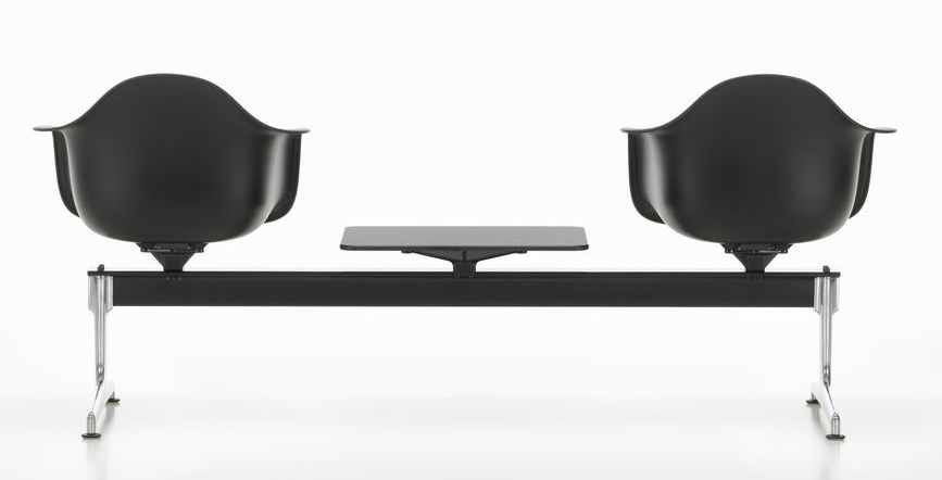 Eames Plastic Armchair RE sur traverse Vitra
