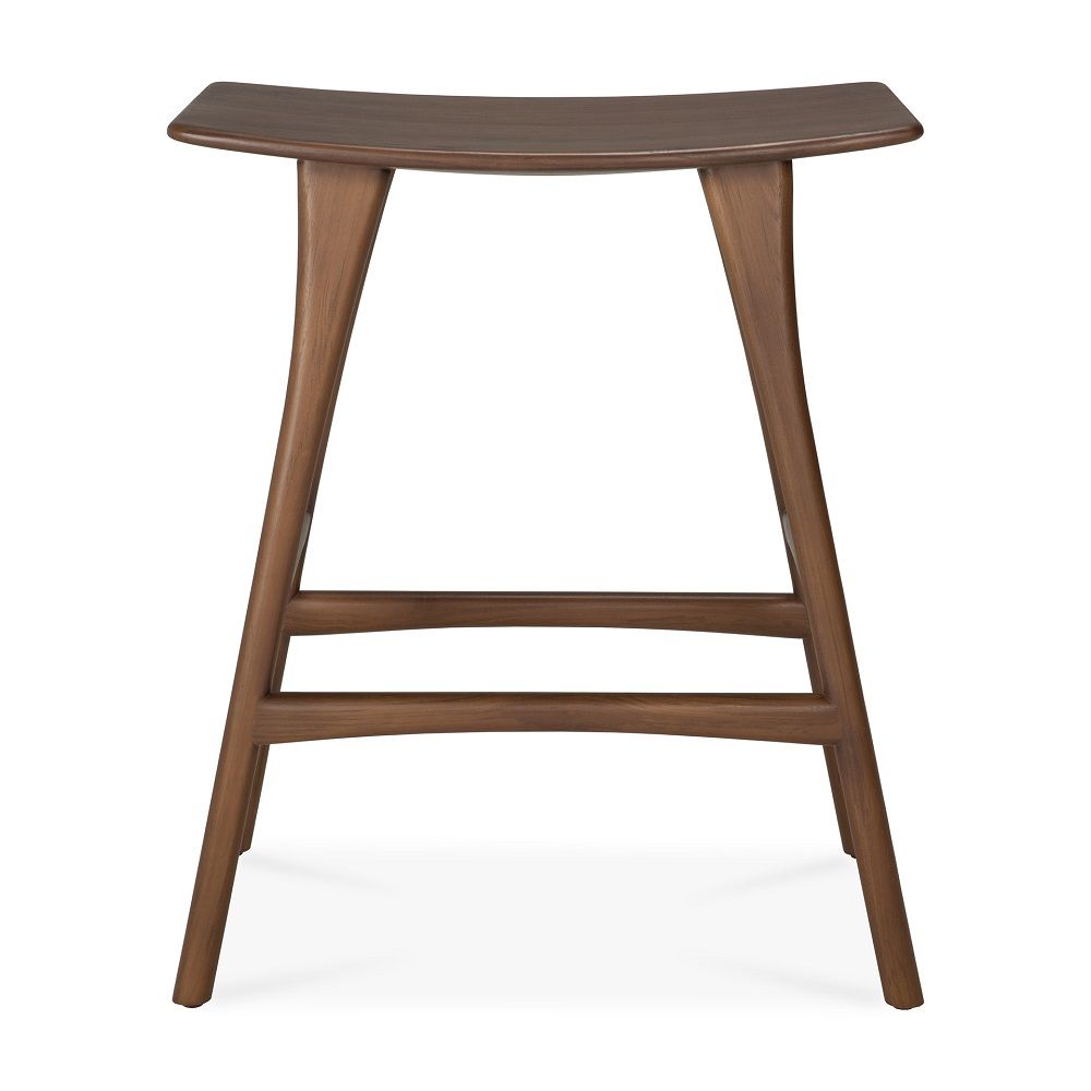Osso Tabouret de bar teck marron foncé Ethnicraft 